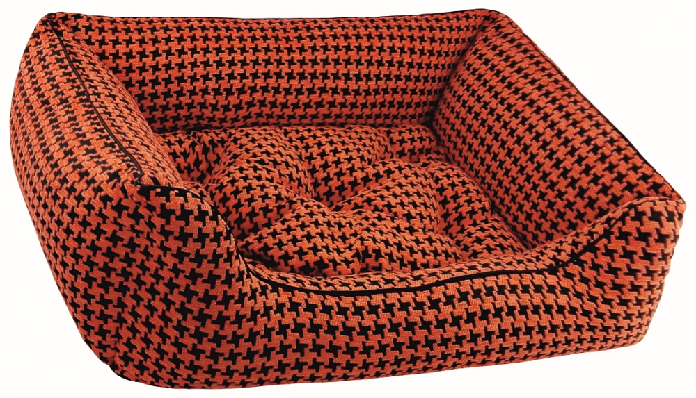 DandyBed Houndstooth Beige and Orange