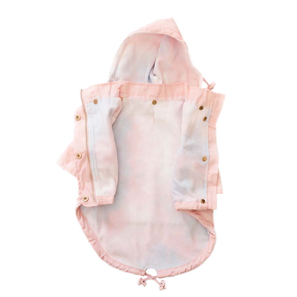 Blush Pink Rain Jacket for Dogs