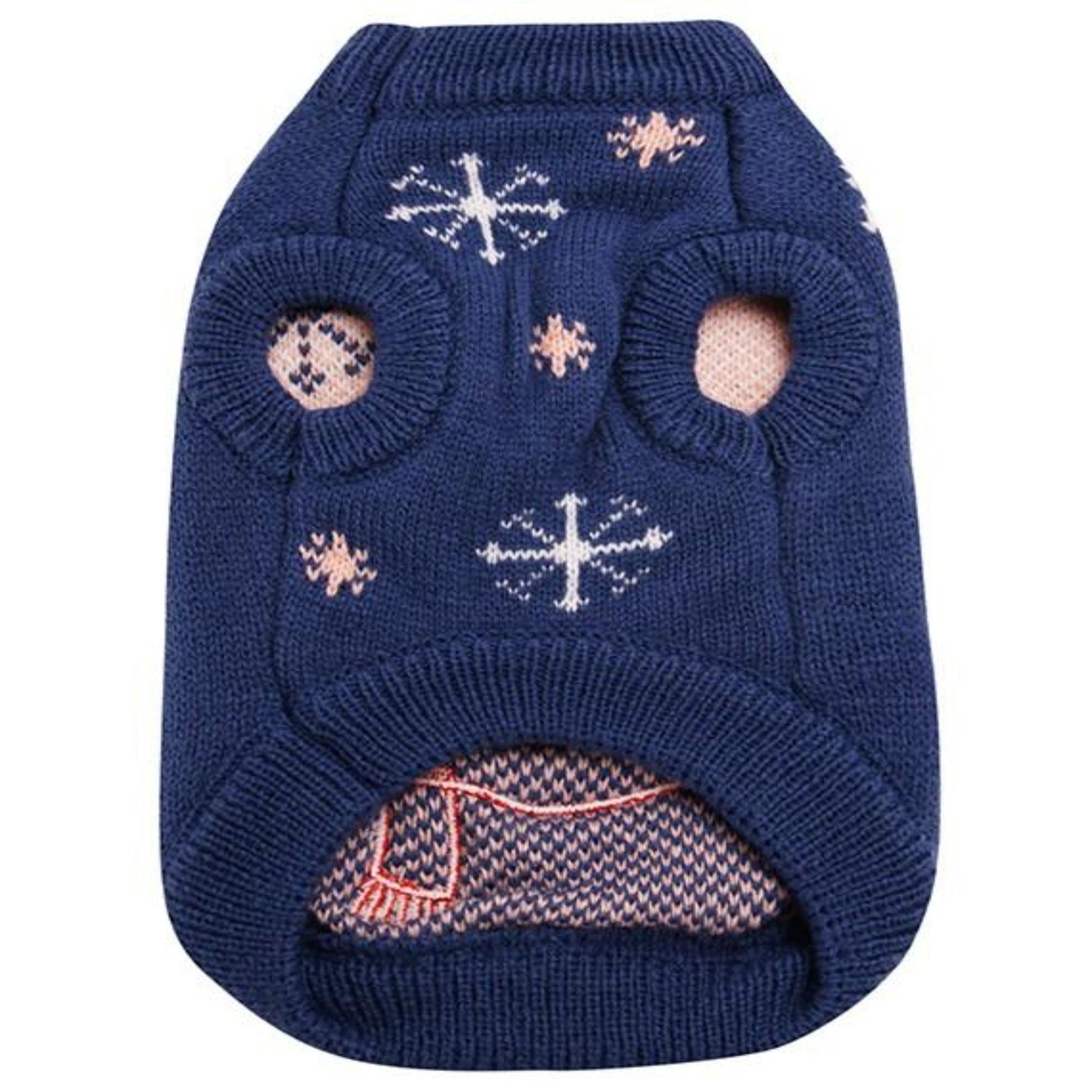 Snowman Dog Jumper Sweater Blue