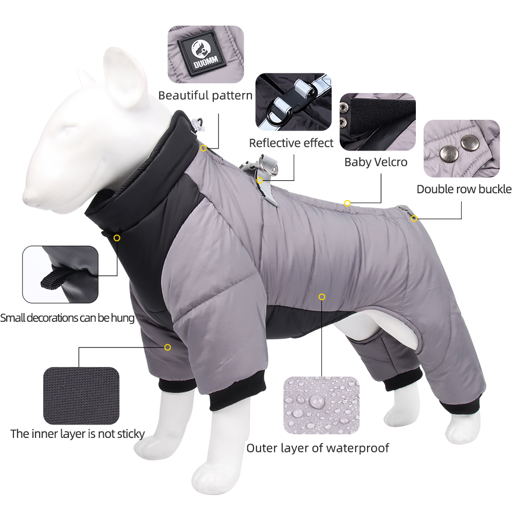 Tractable Outdoor Dog Waterproof Jacket