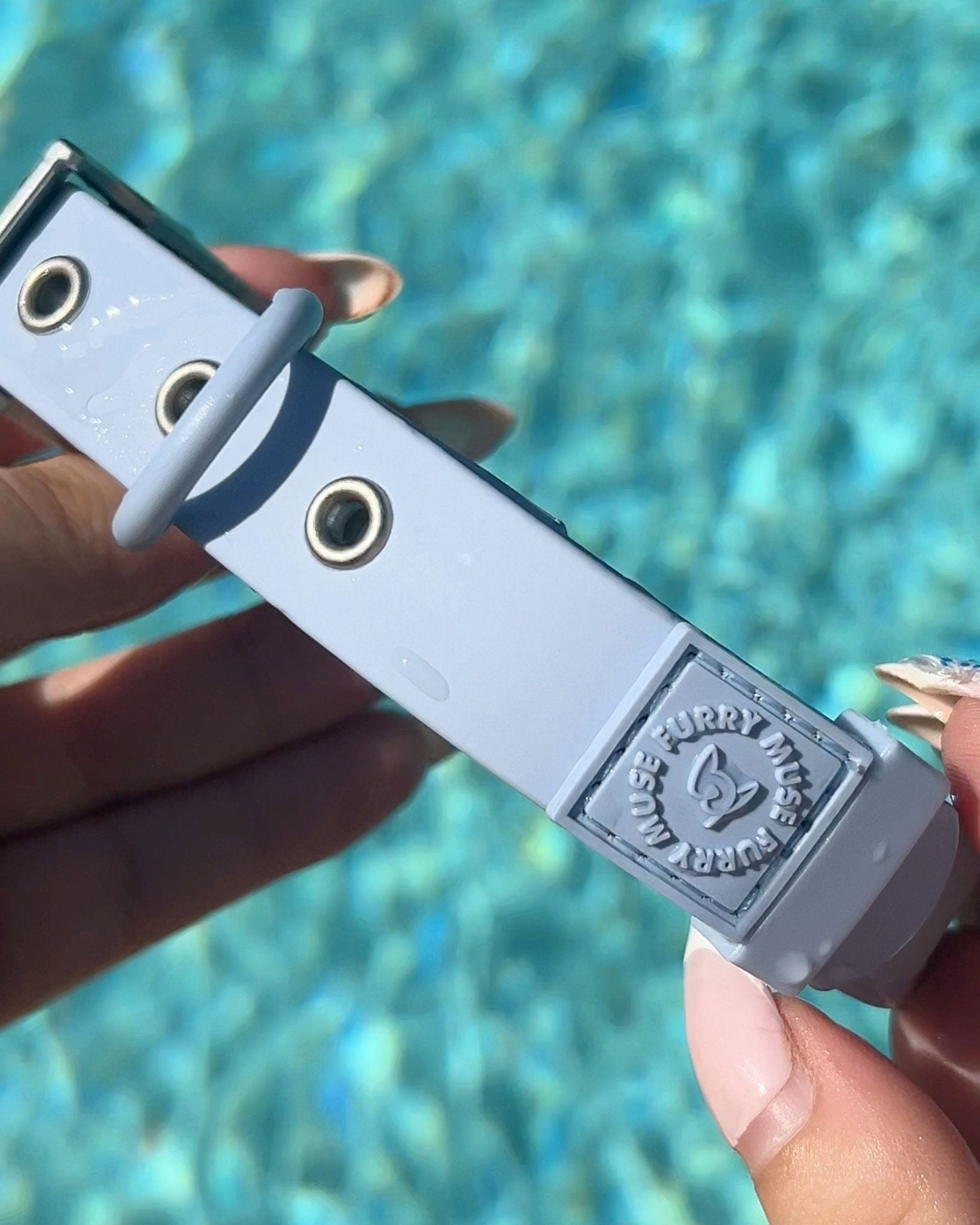 Wander! Waterproof Collar - Sky