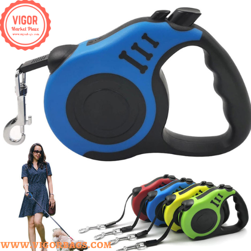 Automatic Telescopic Tractor Retractable Dog &amp; Dog Adjustable Belt Combo Pack - MOQ 10 Pcs