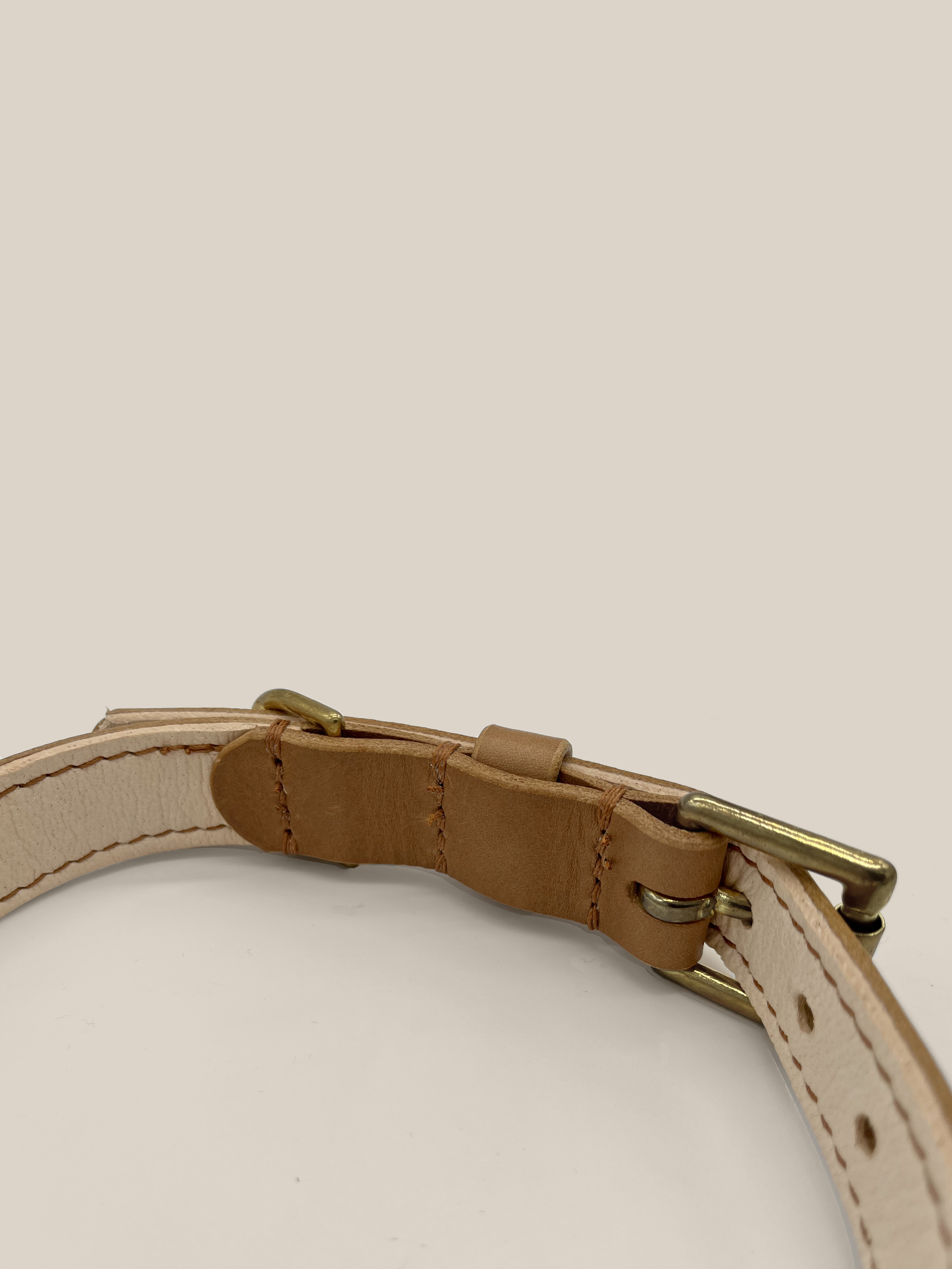 Caramel Leather 'Artisan 03' Classic Dog Collar