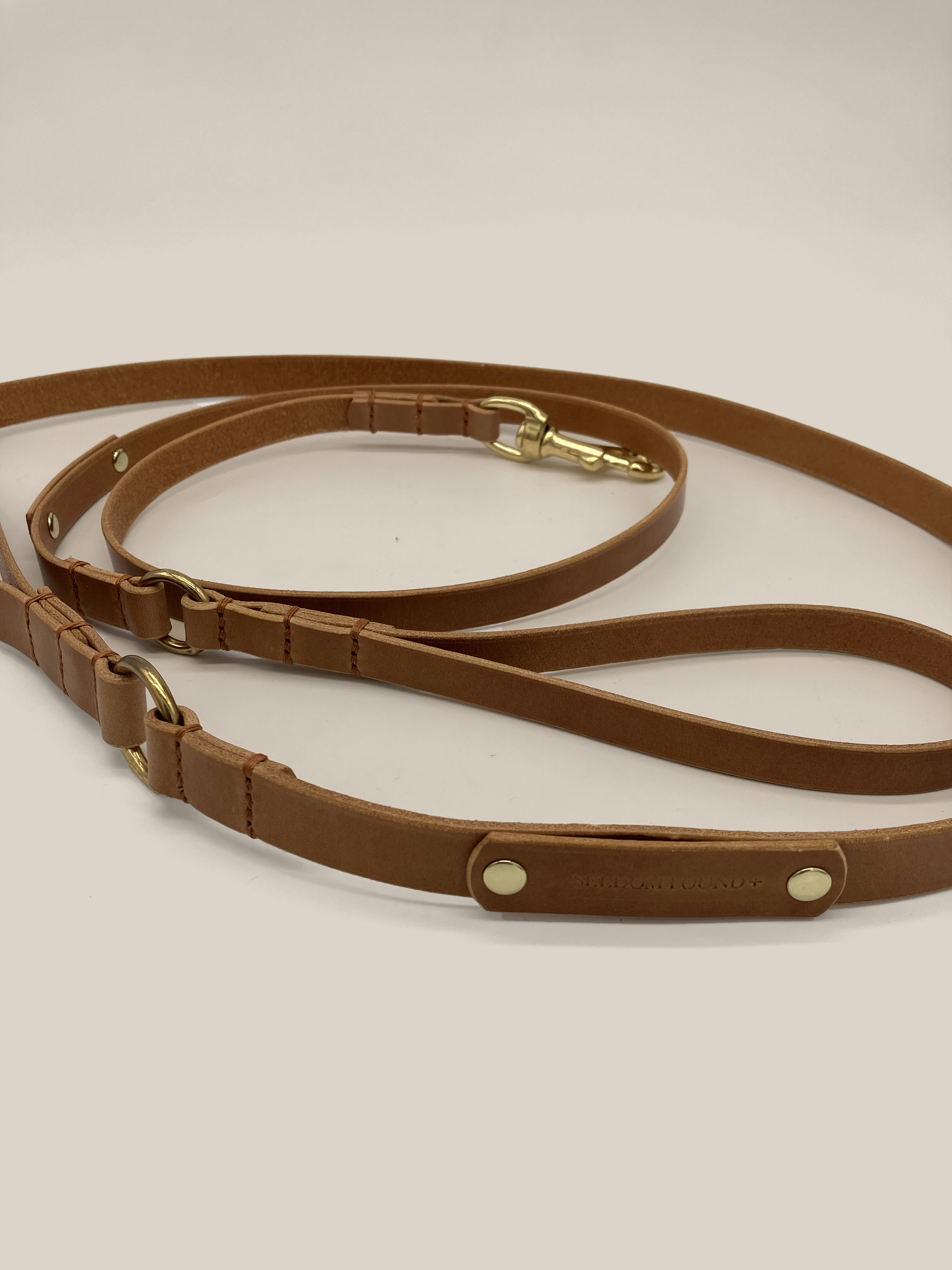 Caramel Leather 'Artisan 03' Dog Lead
