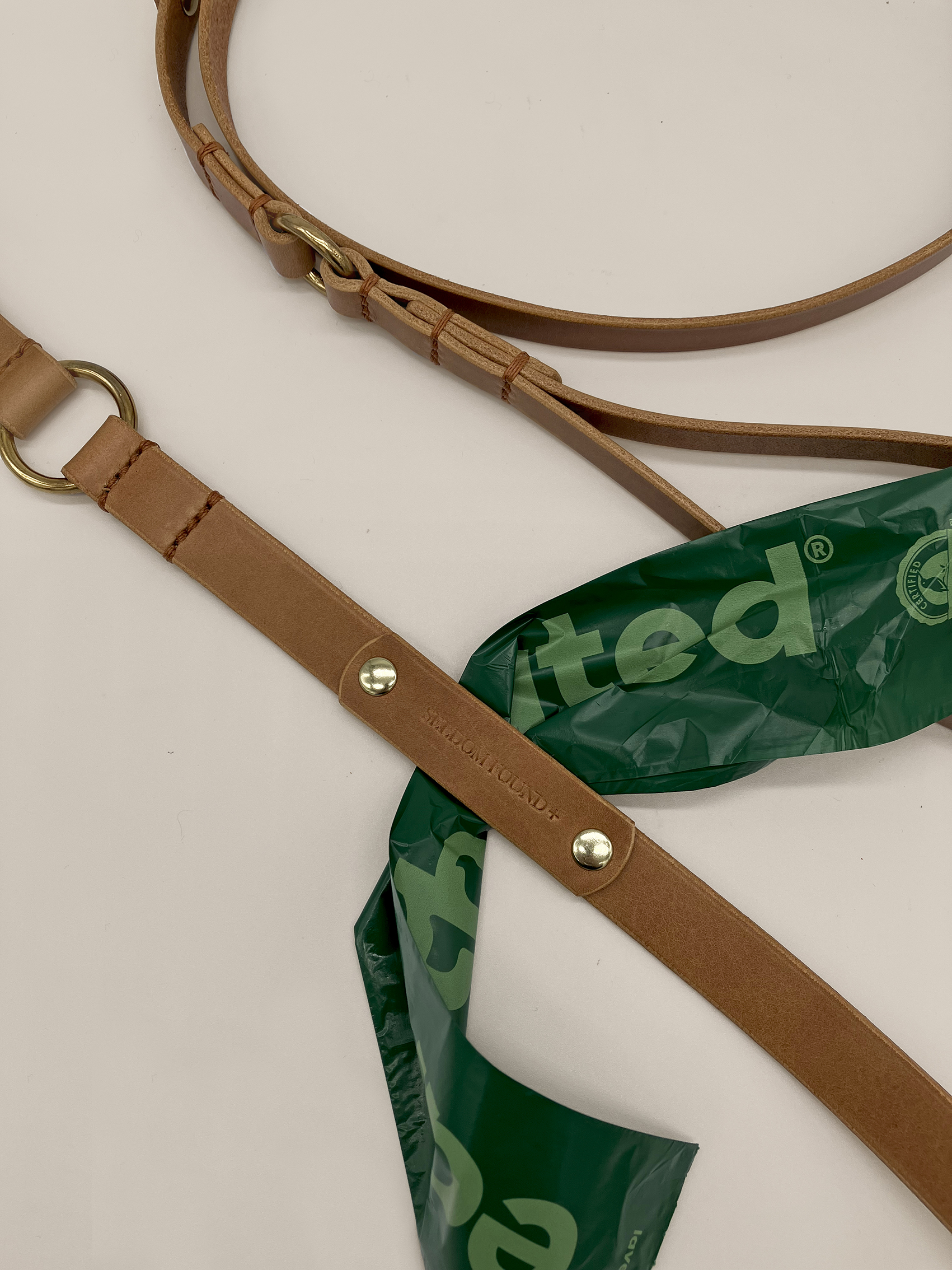 Caramel Leather 'Artisan 03' Dog Lead