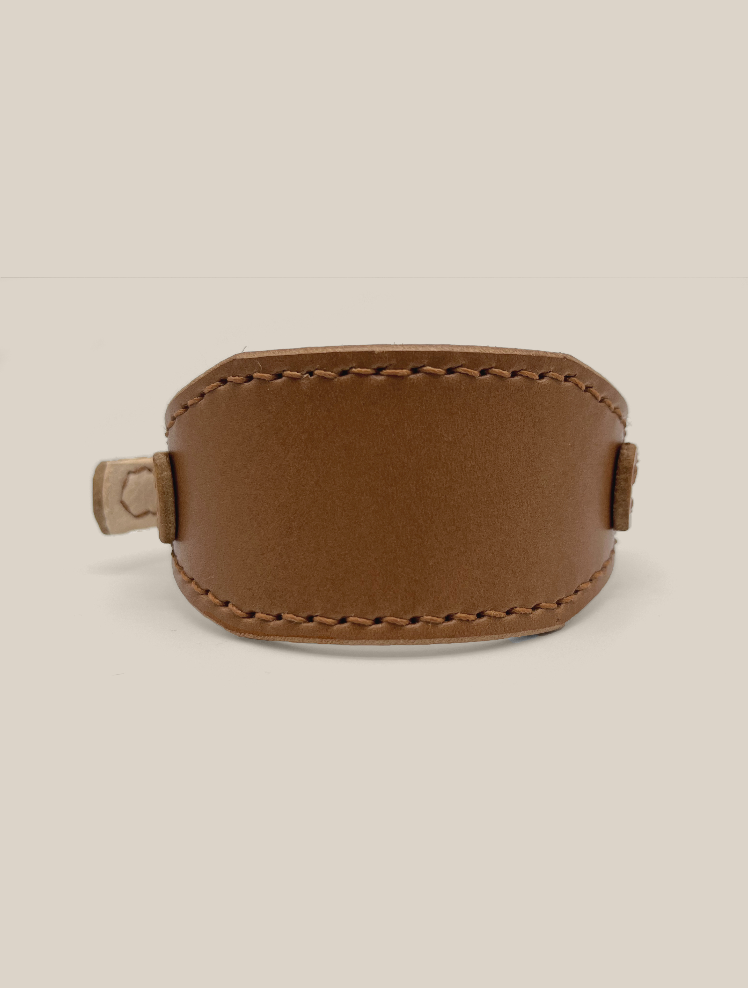 Caramel Leather 'Artisan 03' Sighthound collar