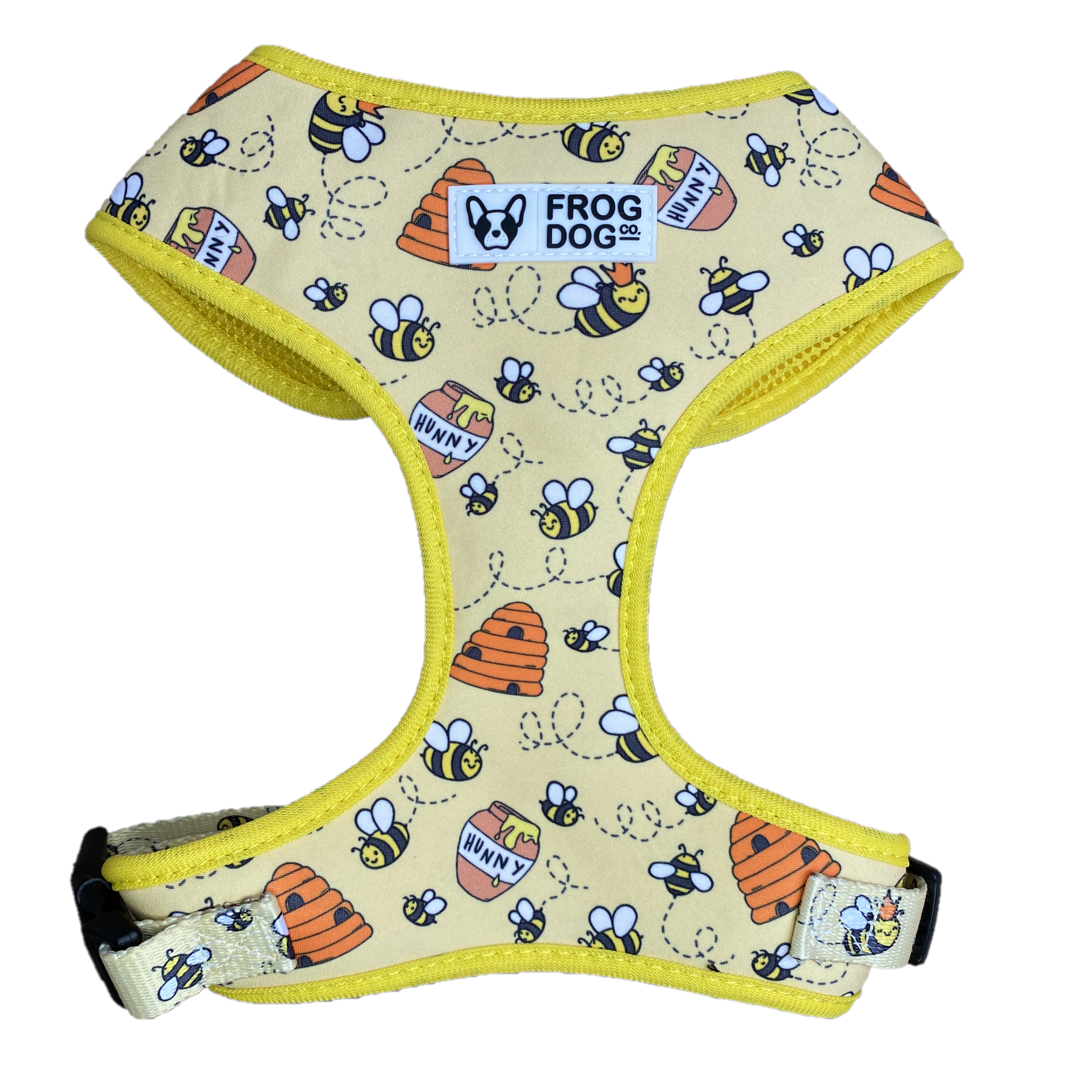 Comfy-Wear Adjustable Dog Harness - Bee Kind - LARGE