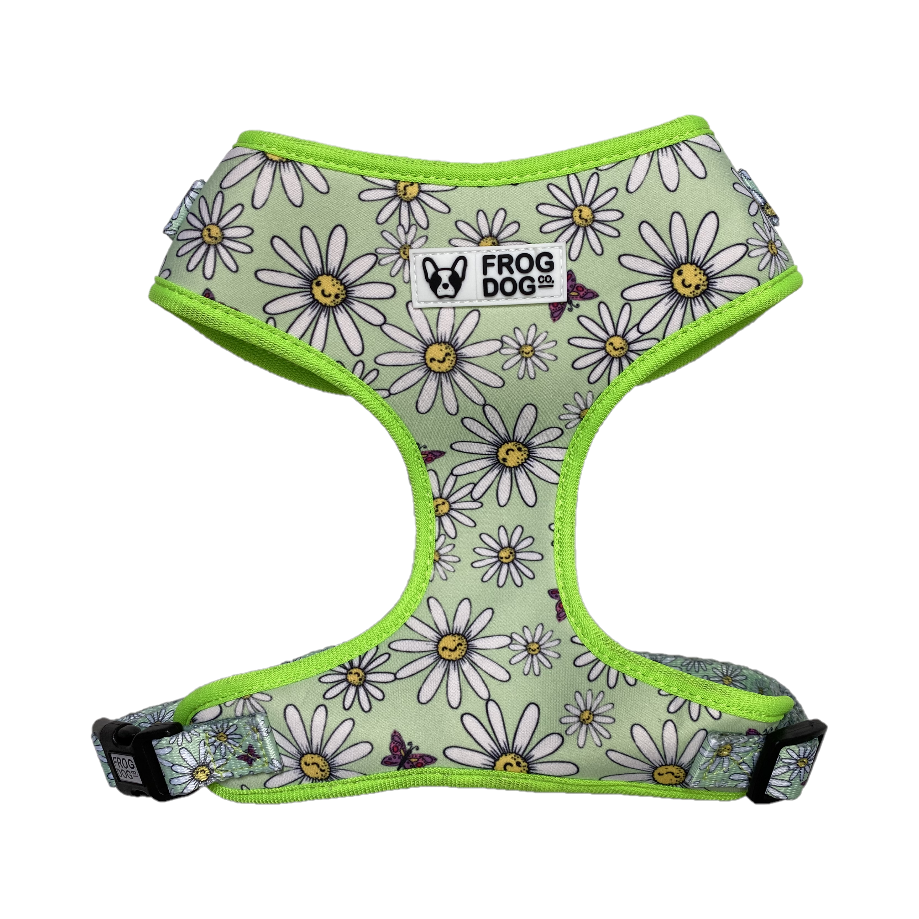 Comfy-Wear Adjustable Dog Harness - Daisy Days - LARGE