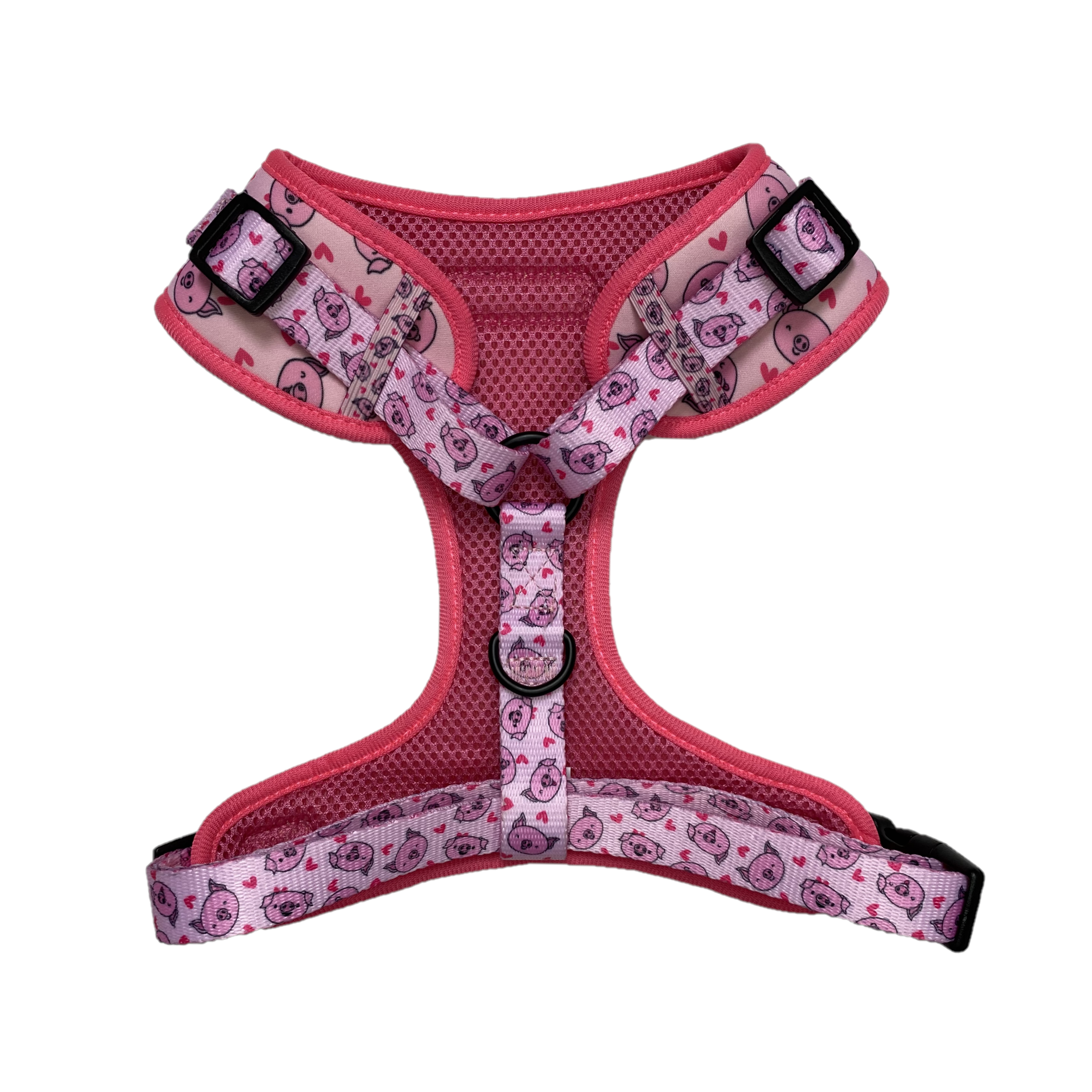 Comfy-Wear Adjustable Dog Harness - Piggy Passion - MEDIUM