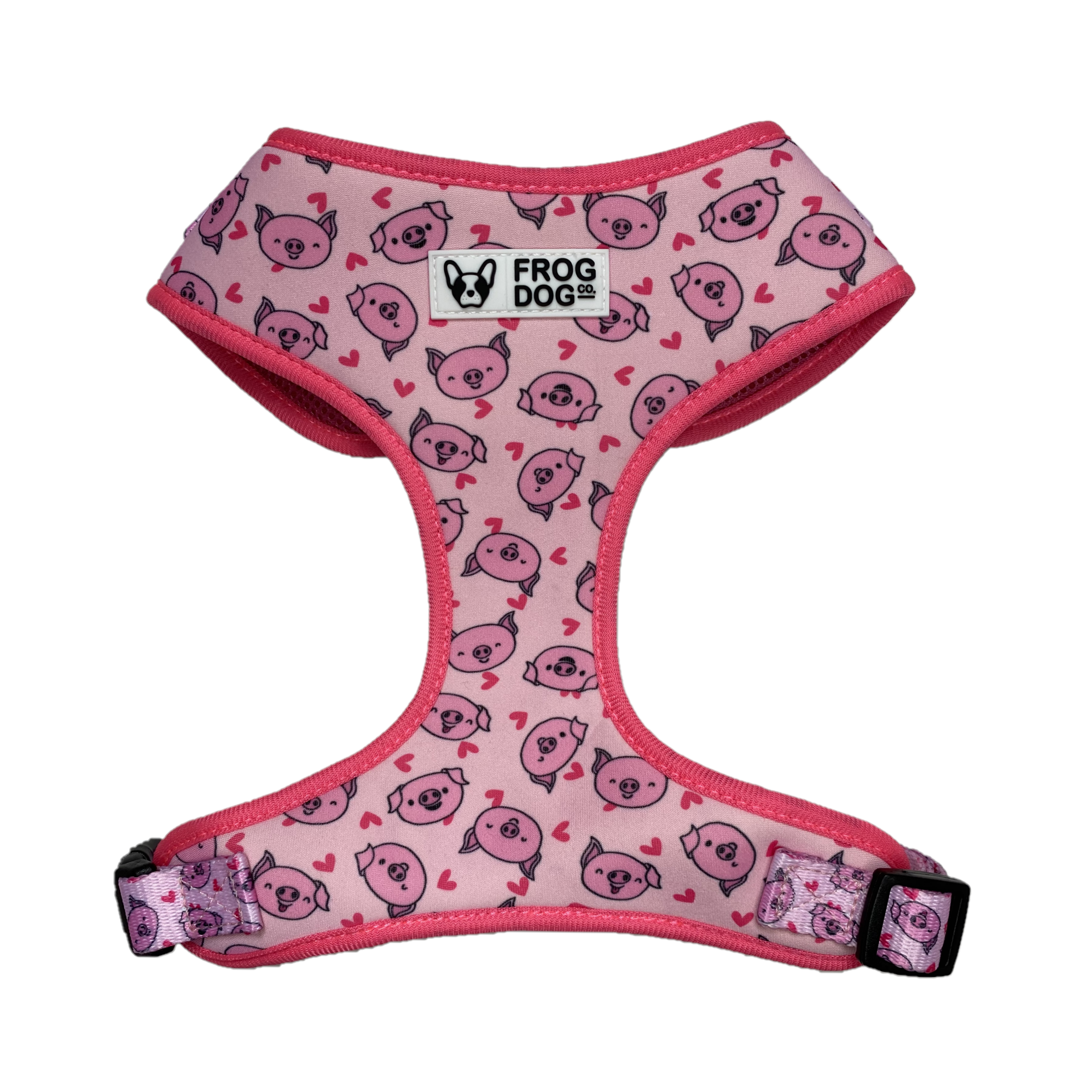 Comfy-Wear Adjustable Dog Harness - Piggy Passion - MEDIUM