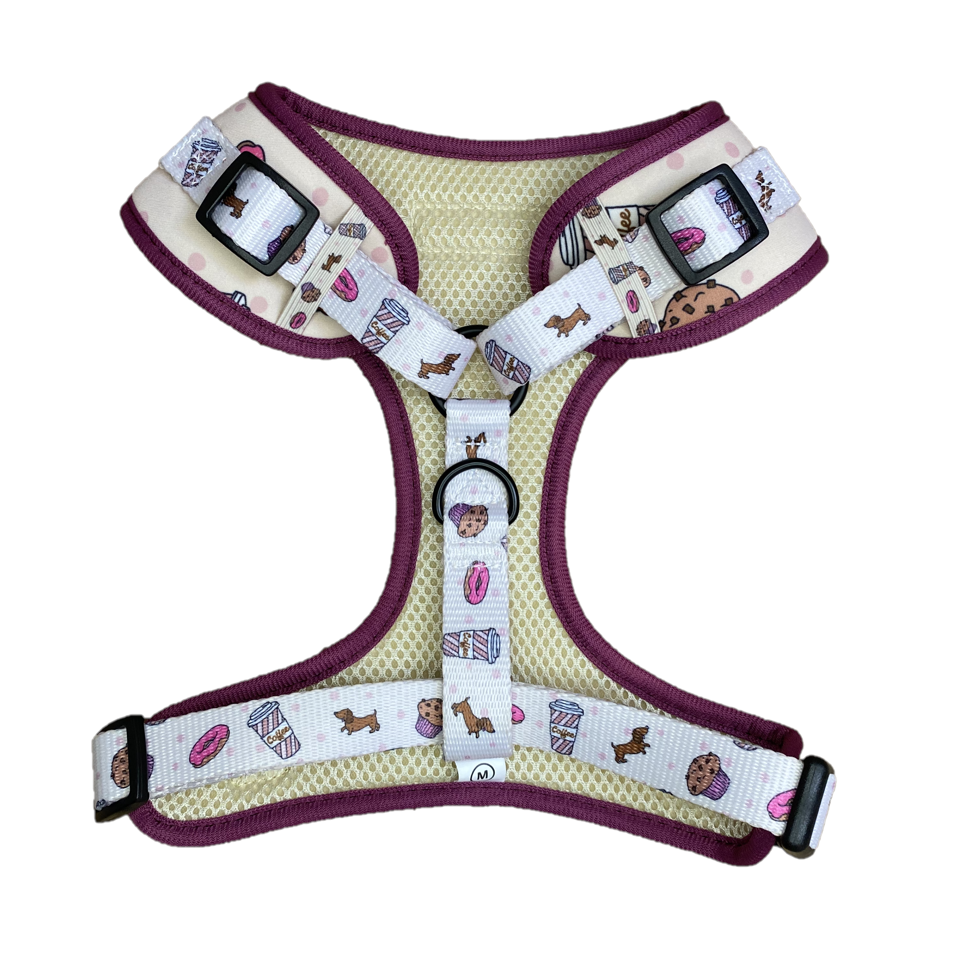 Comfy-Wear Adjustable Dog Harness - Puppaccino - SMALL