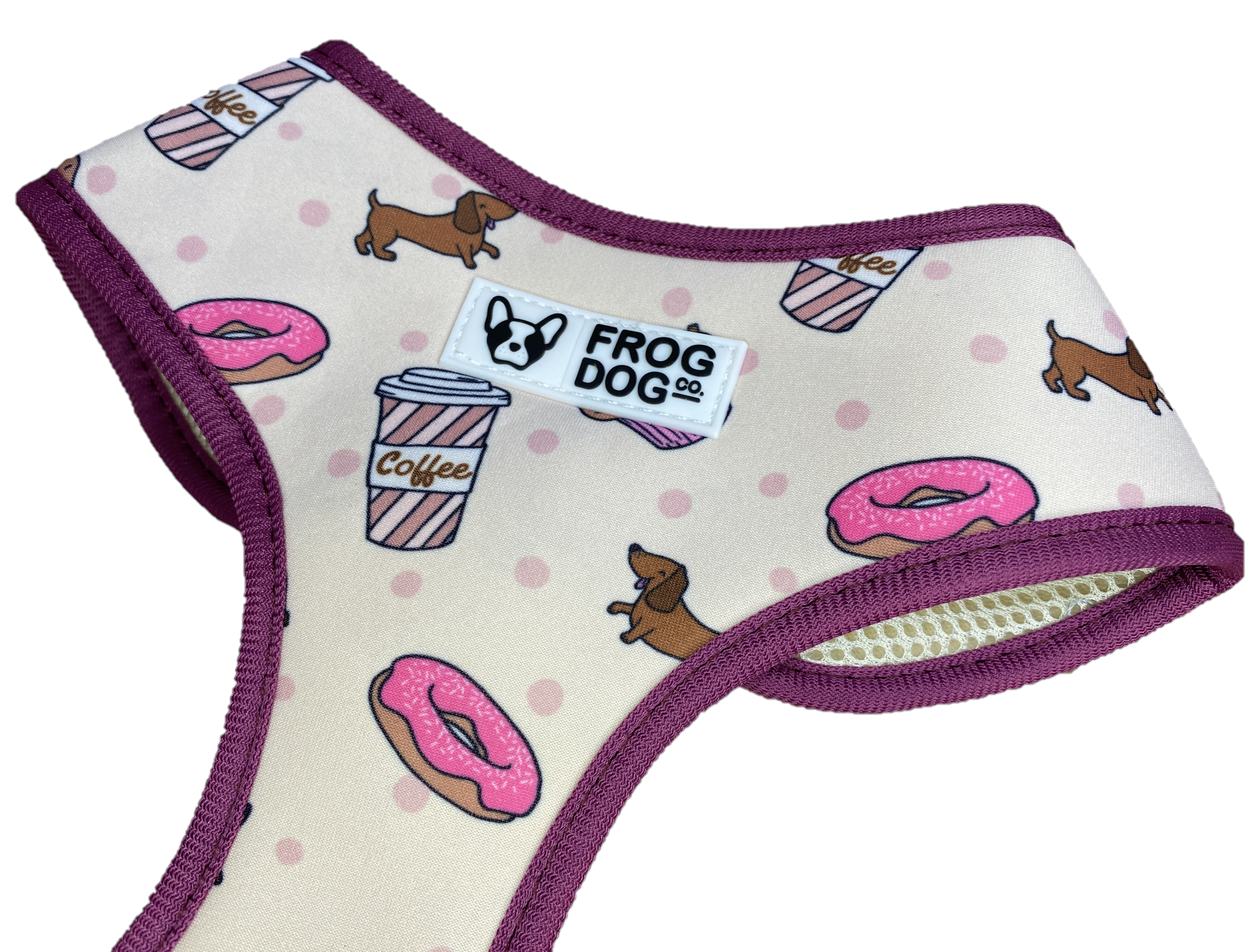 Comfy-Wear Adjustable Dog Harness - Puppaccino - SMALL
