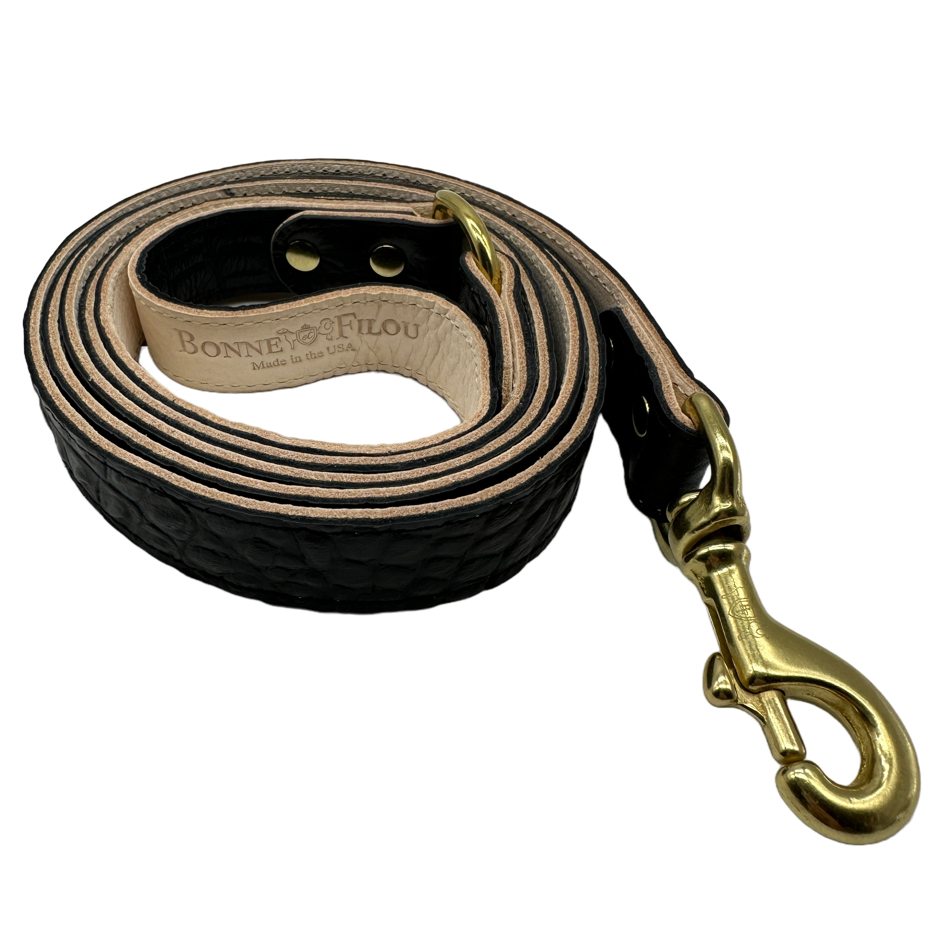 Croc Leather Dog Leashes