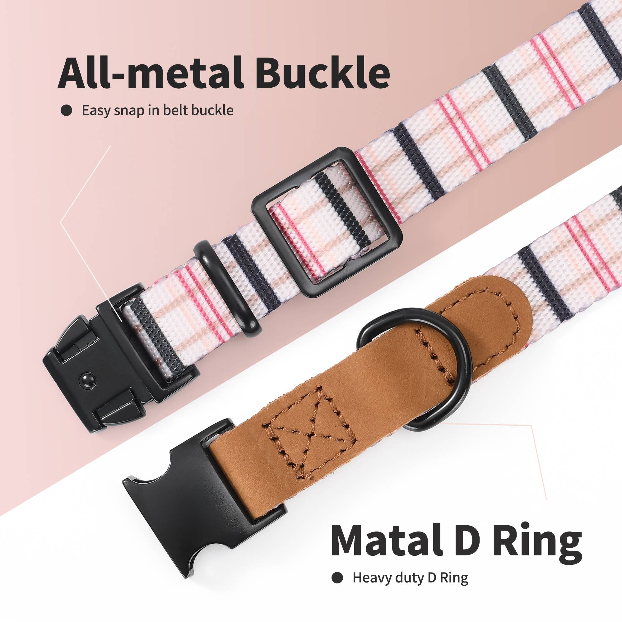 Mile High Life | Premium Fashion Canvas Leather Dog Collars