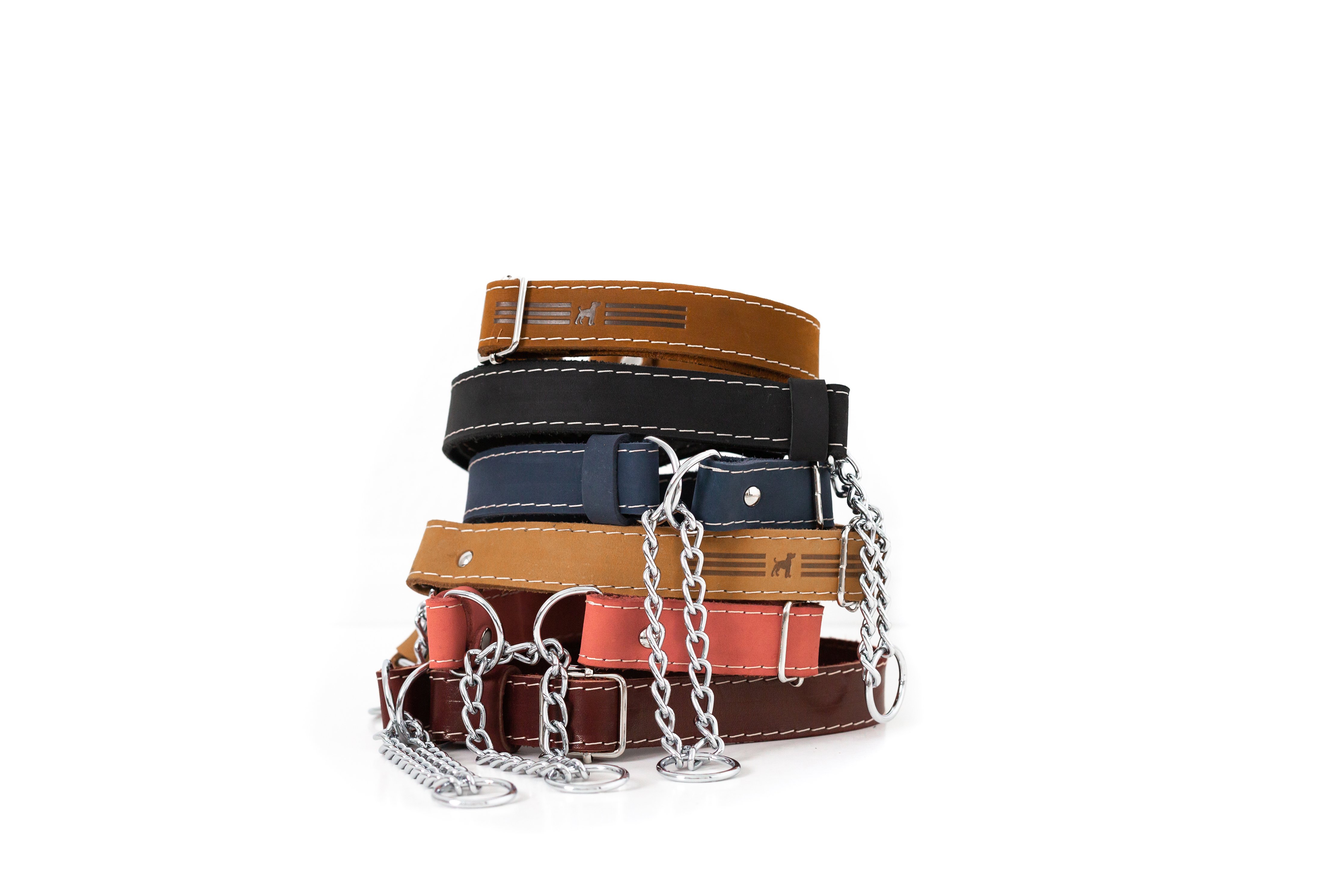 Navy Martingale Dog Collar