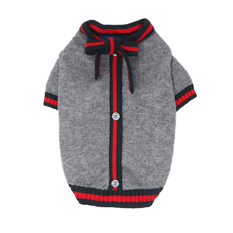 Tie Neck Pet Sweater