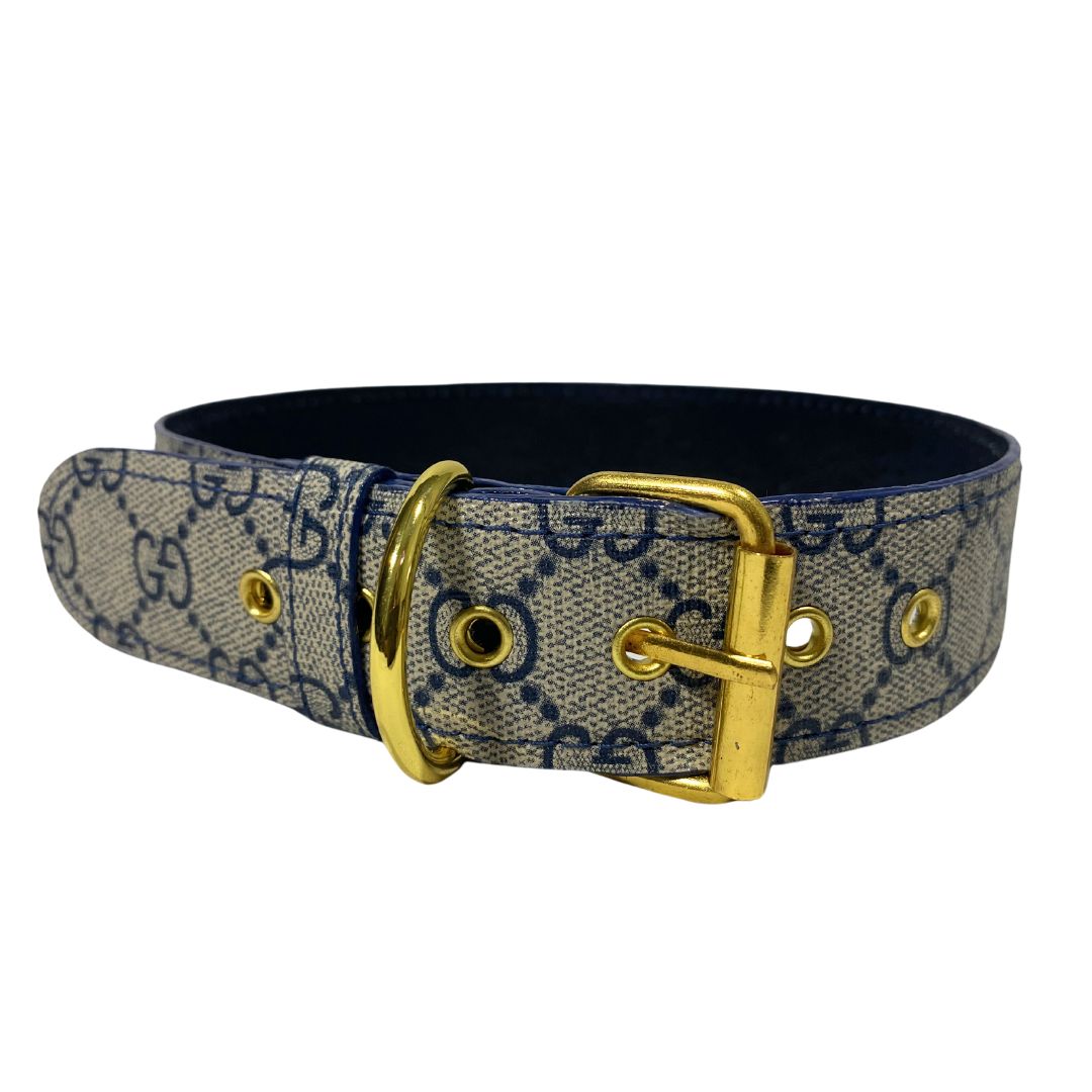 Upcycled GG / LV / MCM Dog & Cat Collars Straps