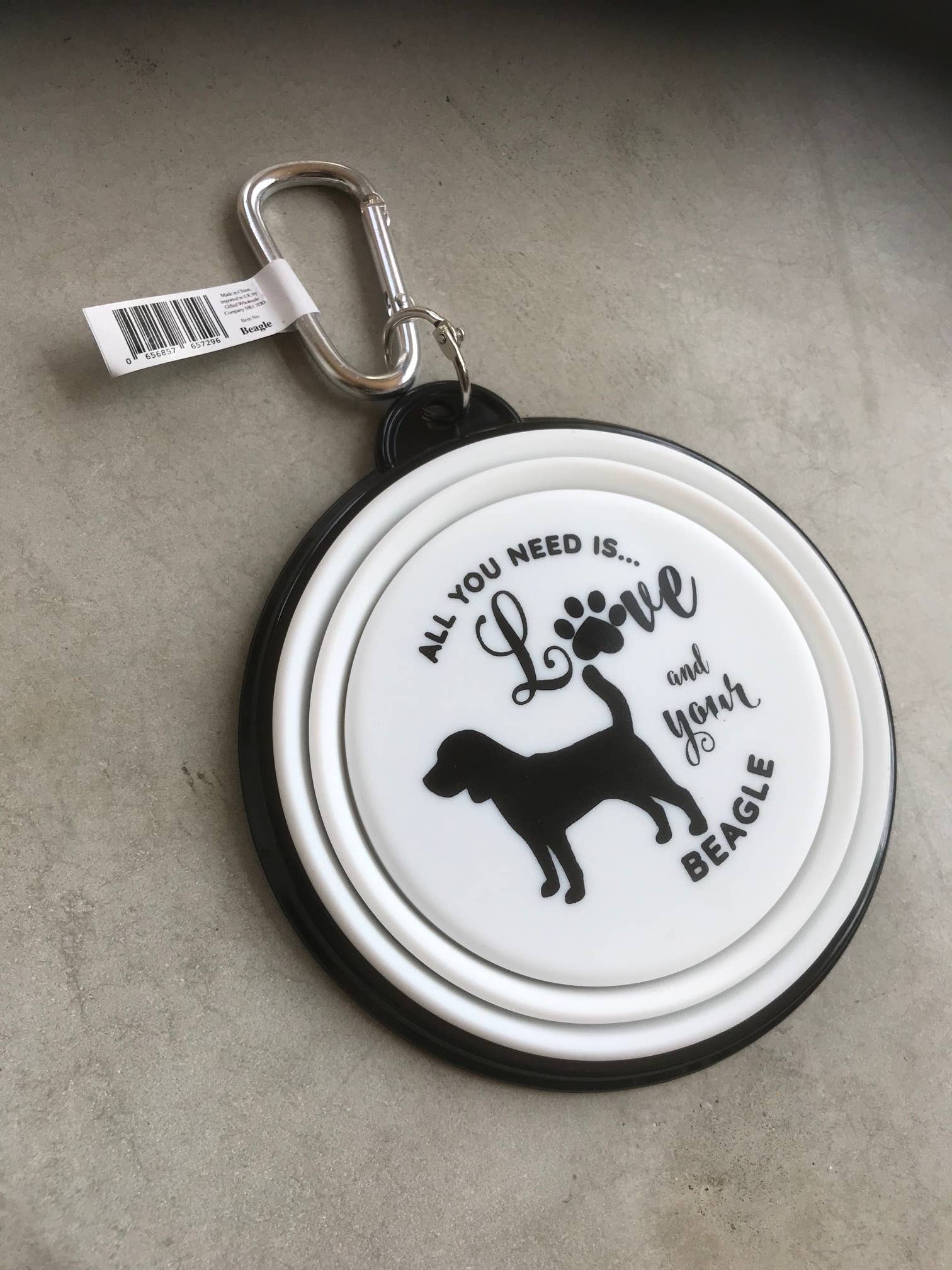 Beagle Travel Pet Bowl