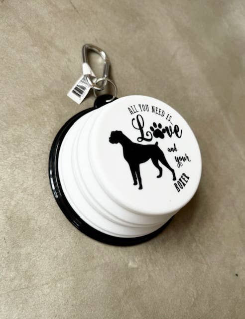 Boxer Travel Pet Bowl