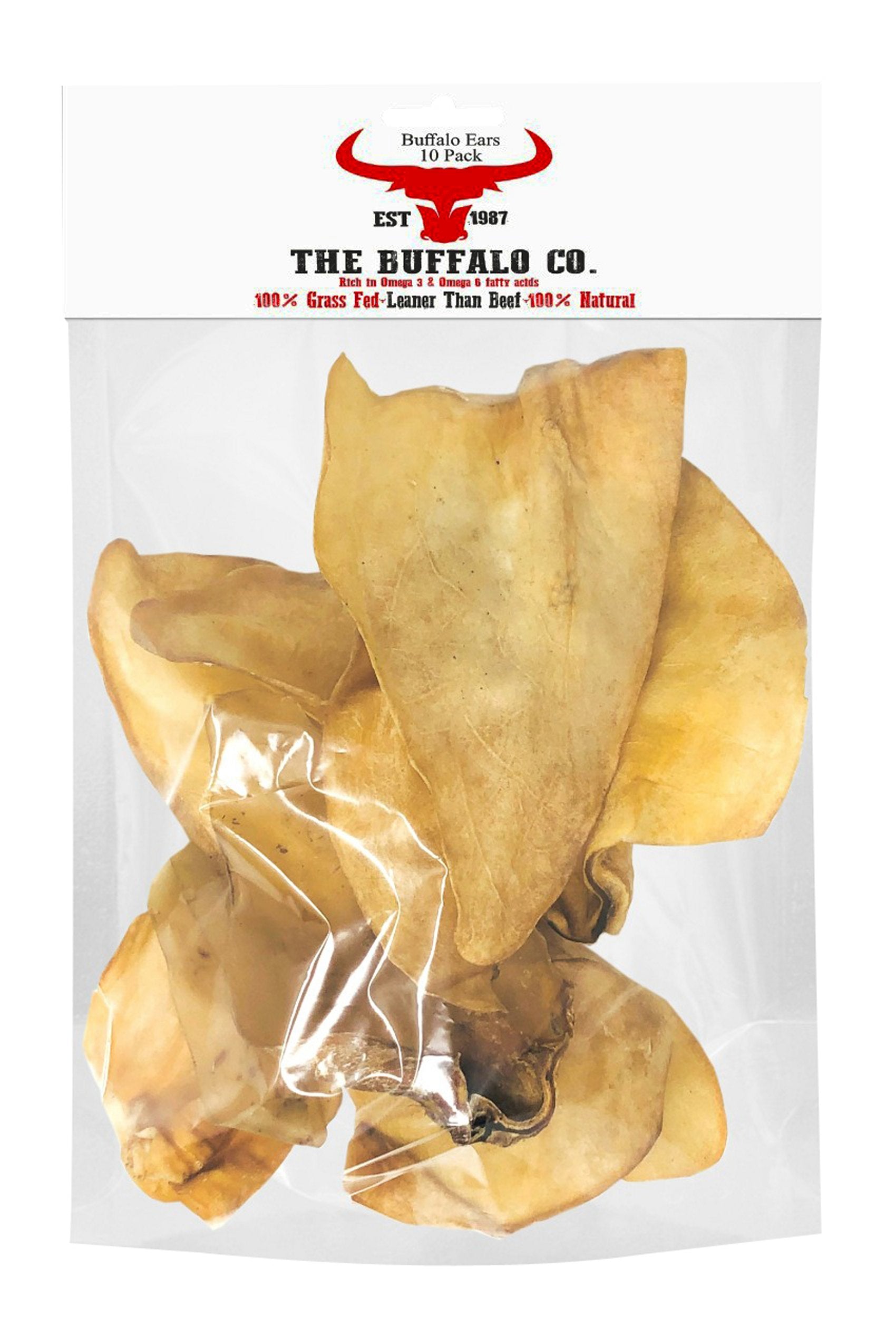 Buffalo Ears-Dog Treats-10 Ears