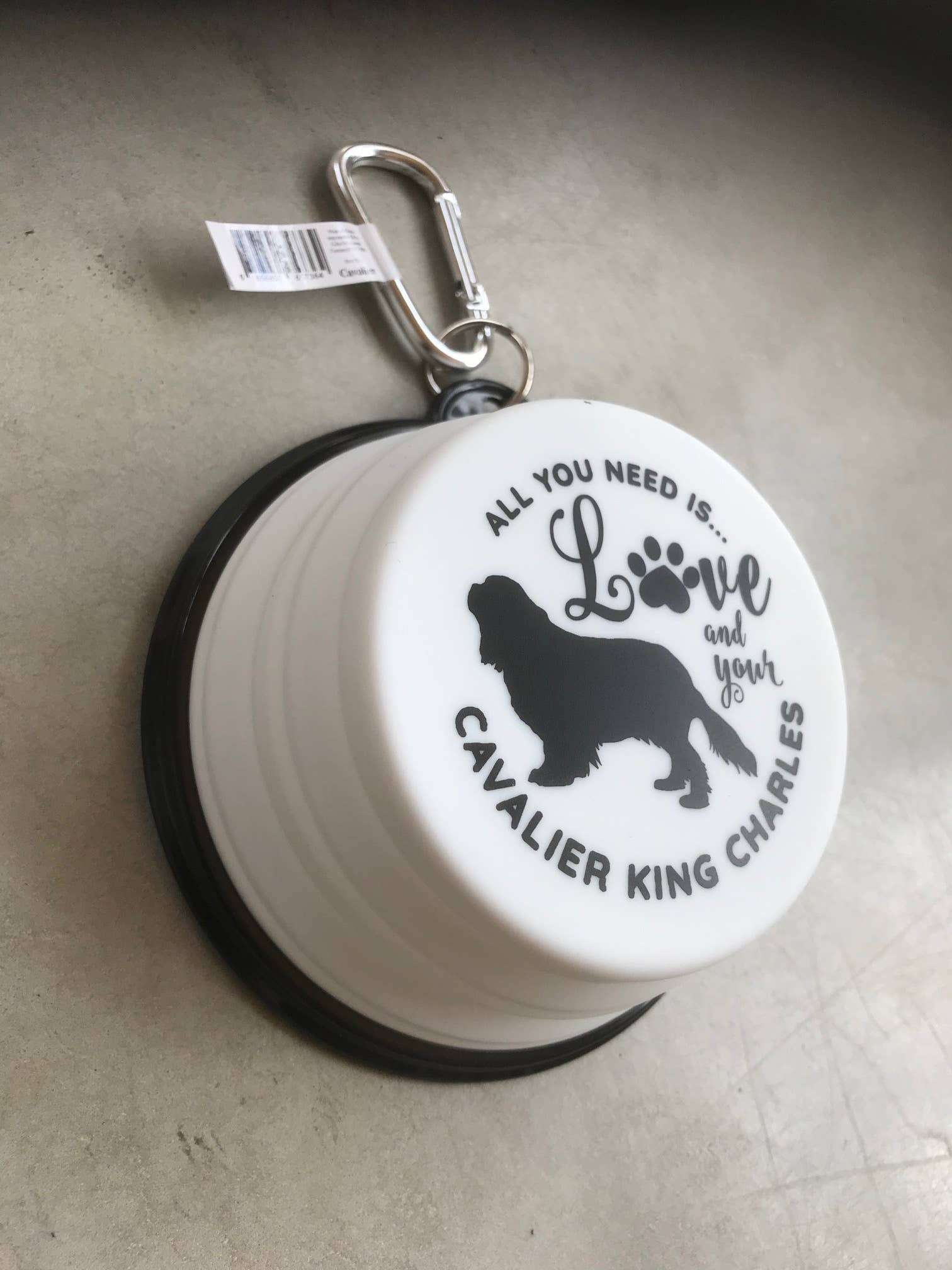 Cavalier King Charles Travel Pet Bowl