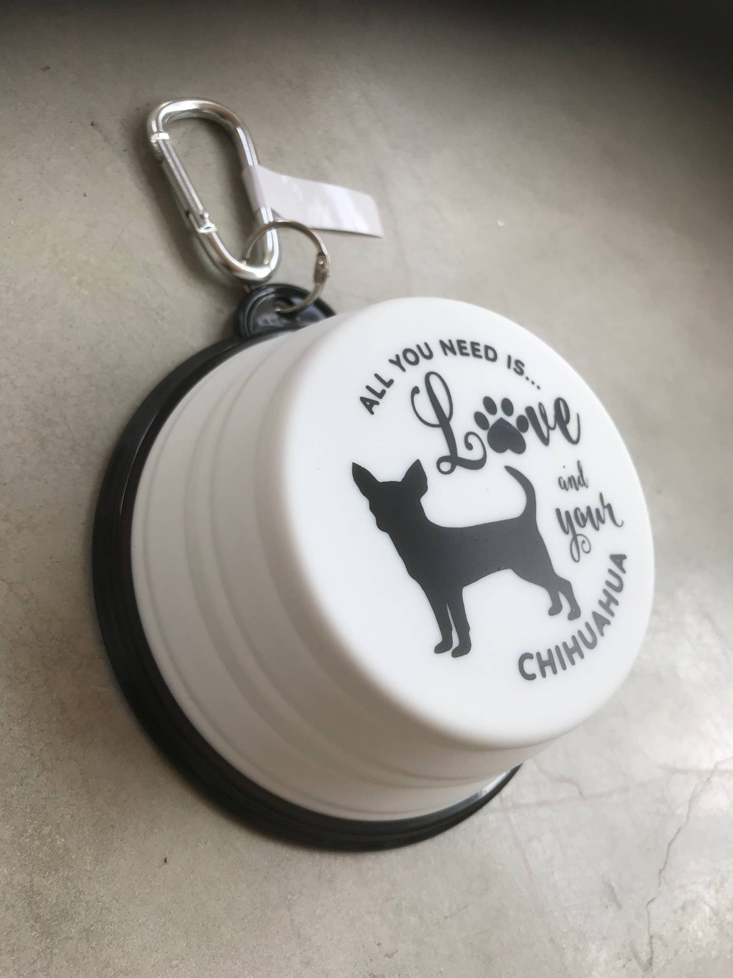 Chihuahua Smooth Travel Pet Bowl