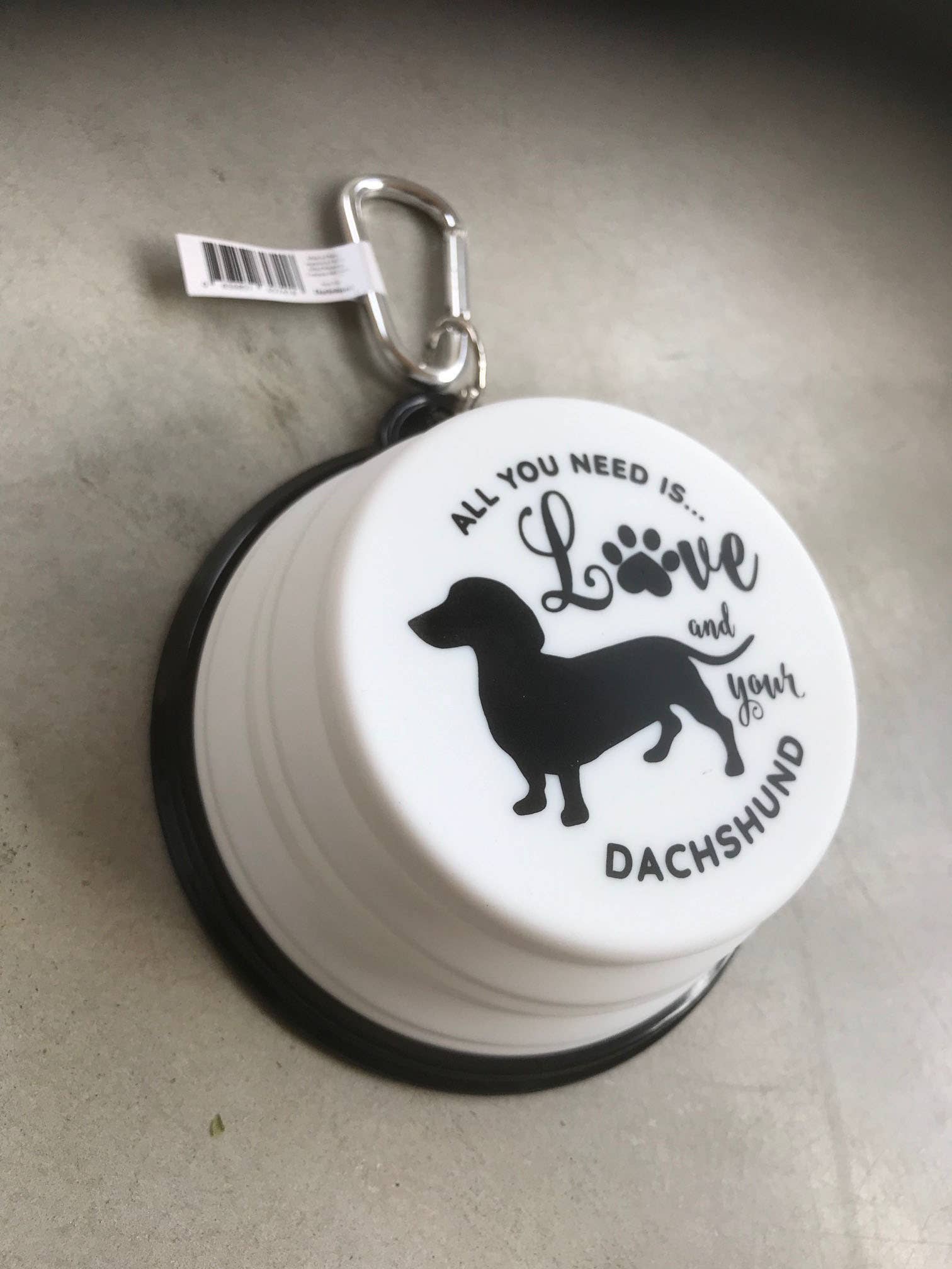 Dachshund Travel Pet Bowl