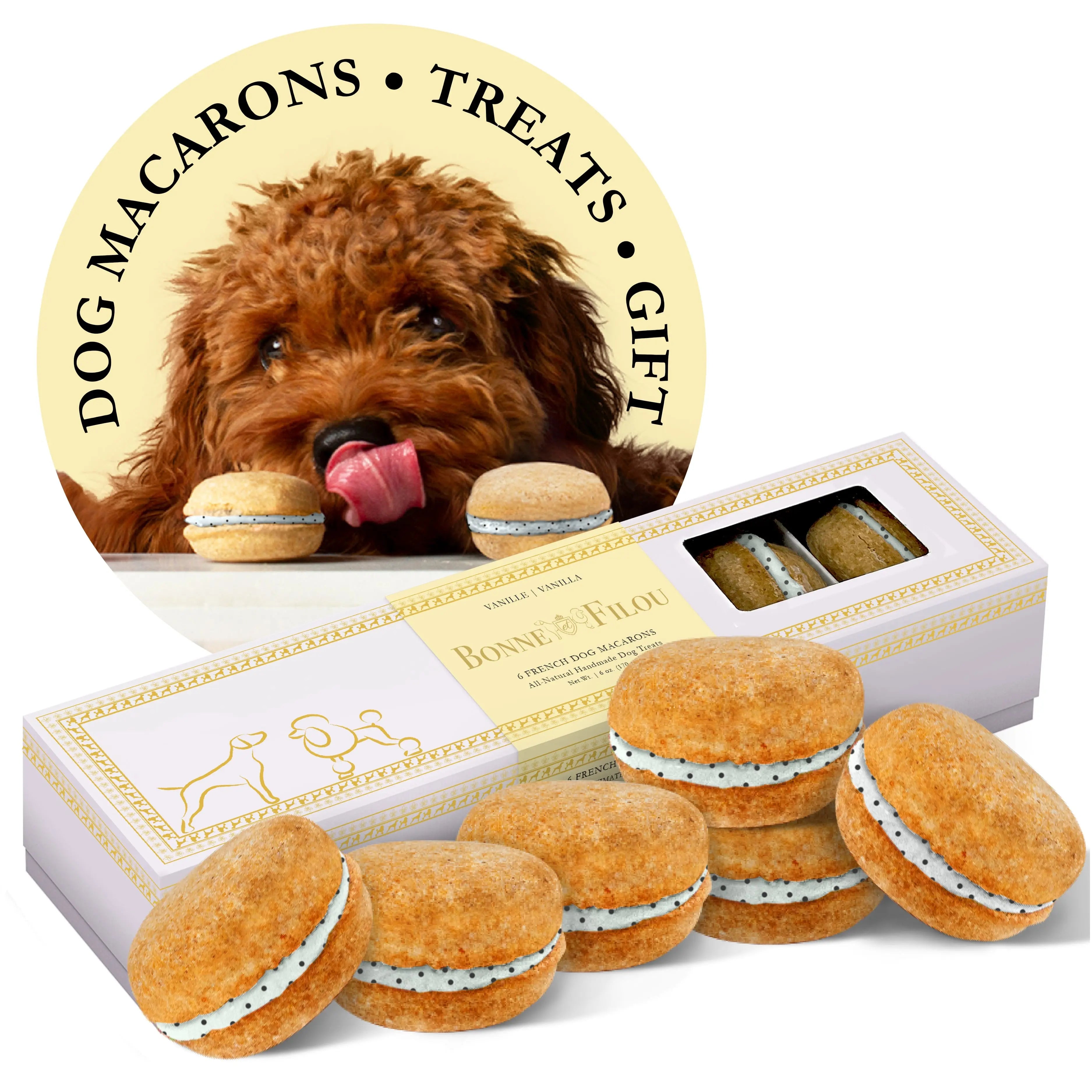 Dog Macarons (Box of 6) - bundle of 2