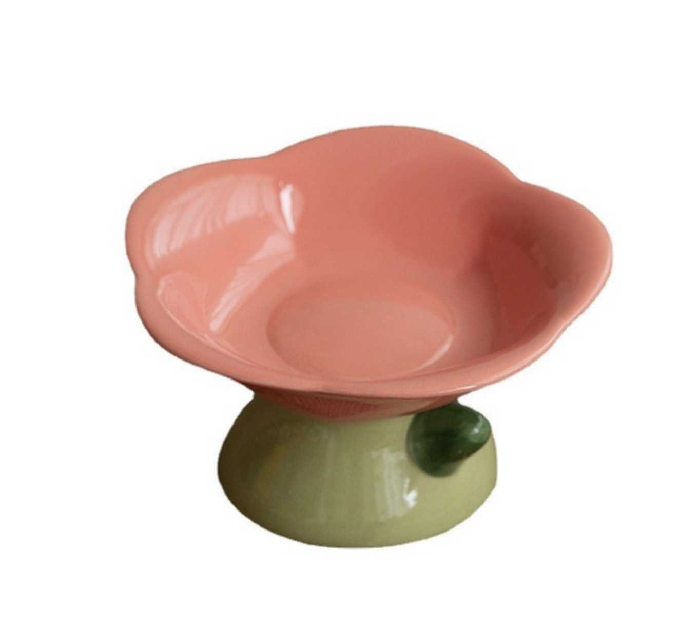 Flower Shape Pet Food Bowl Purple Bowl