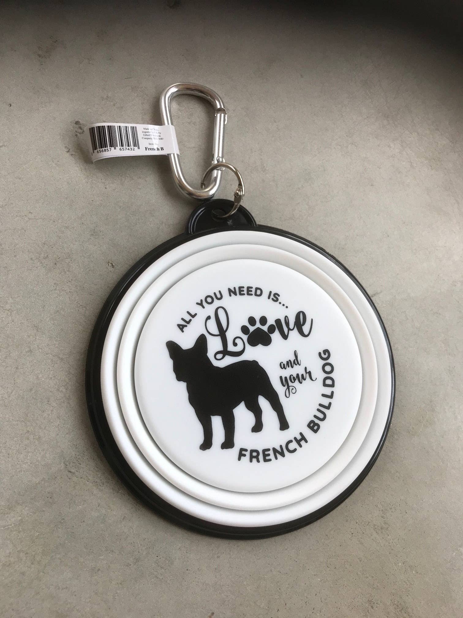 French Bulldog Travel Pet Bowl