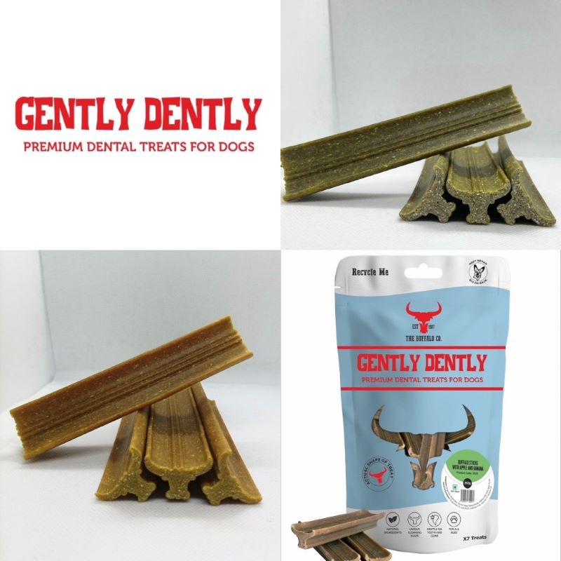 Gently Dently- Fresh Breath Mint Dental Treats for Dogs 175g