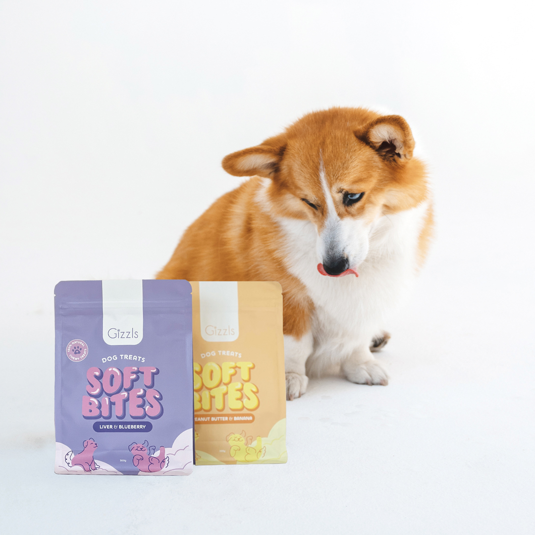 Gizzls Liver & Blueberry Soft Dog Treats – 300g