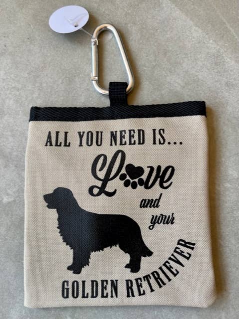 Golden Retriever Travel Pet Bowl