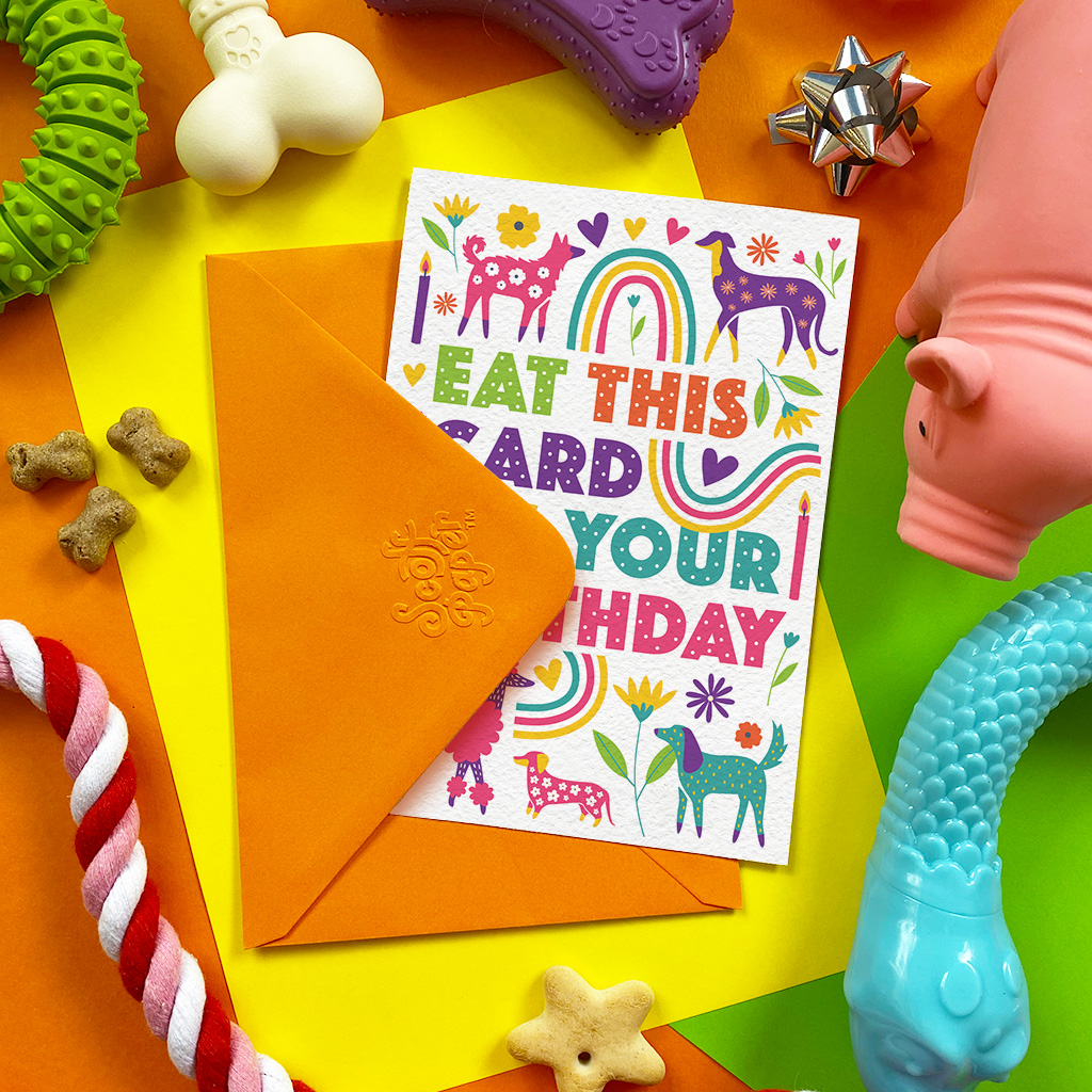 Happy Birthday Eat this Bacon card - by Scoff Paper