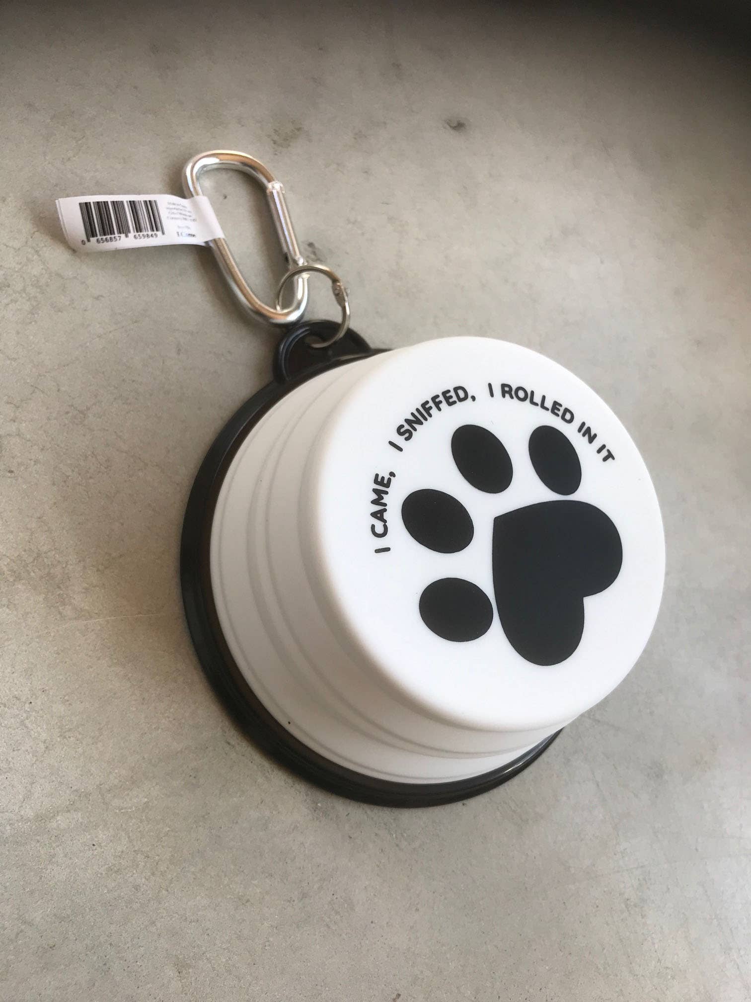 I Came, I Sniffed, I Rolled In It Travel Pet Bowl