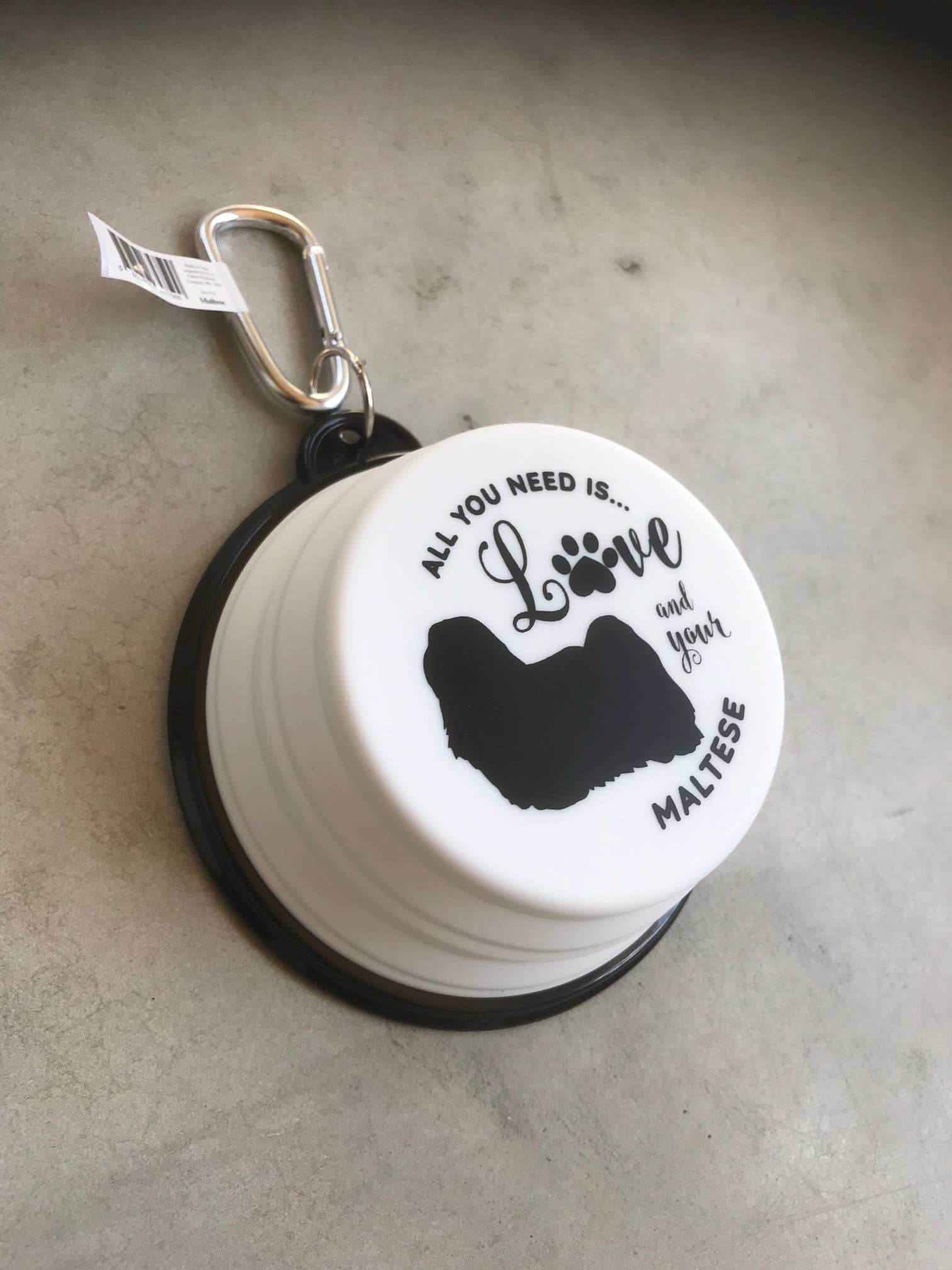 Maltese Travel Pet Bowl