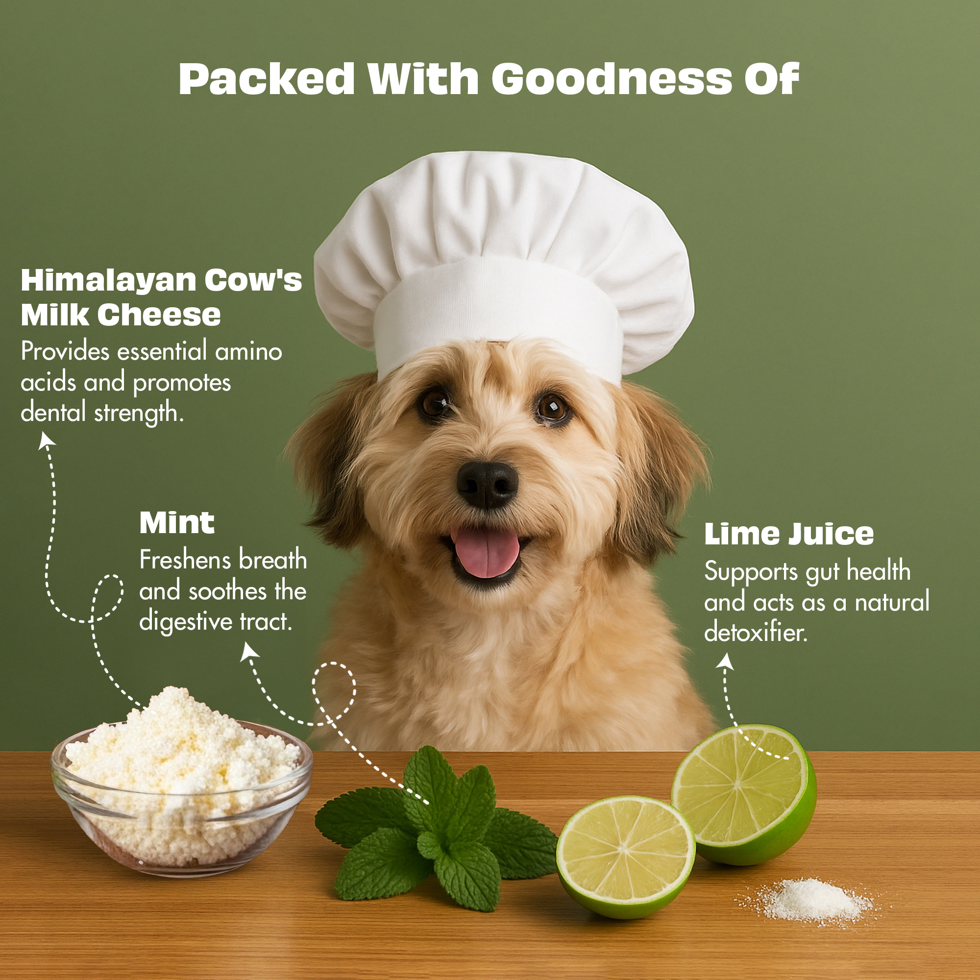 Pawfect Himalayan Cheese Chews with Mint for Medium Dogs| 100% Natural Dental Stick| Cleans teeth| Removes Plaque and Tartar|High protein| Grain-free | Long lasting chew | Bulk Pack (5kg/176.37oz)
