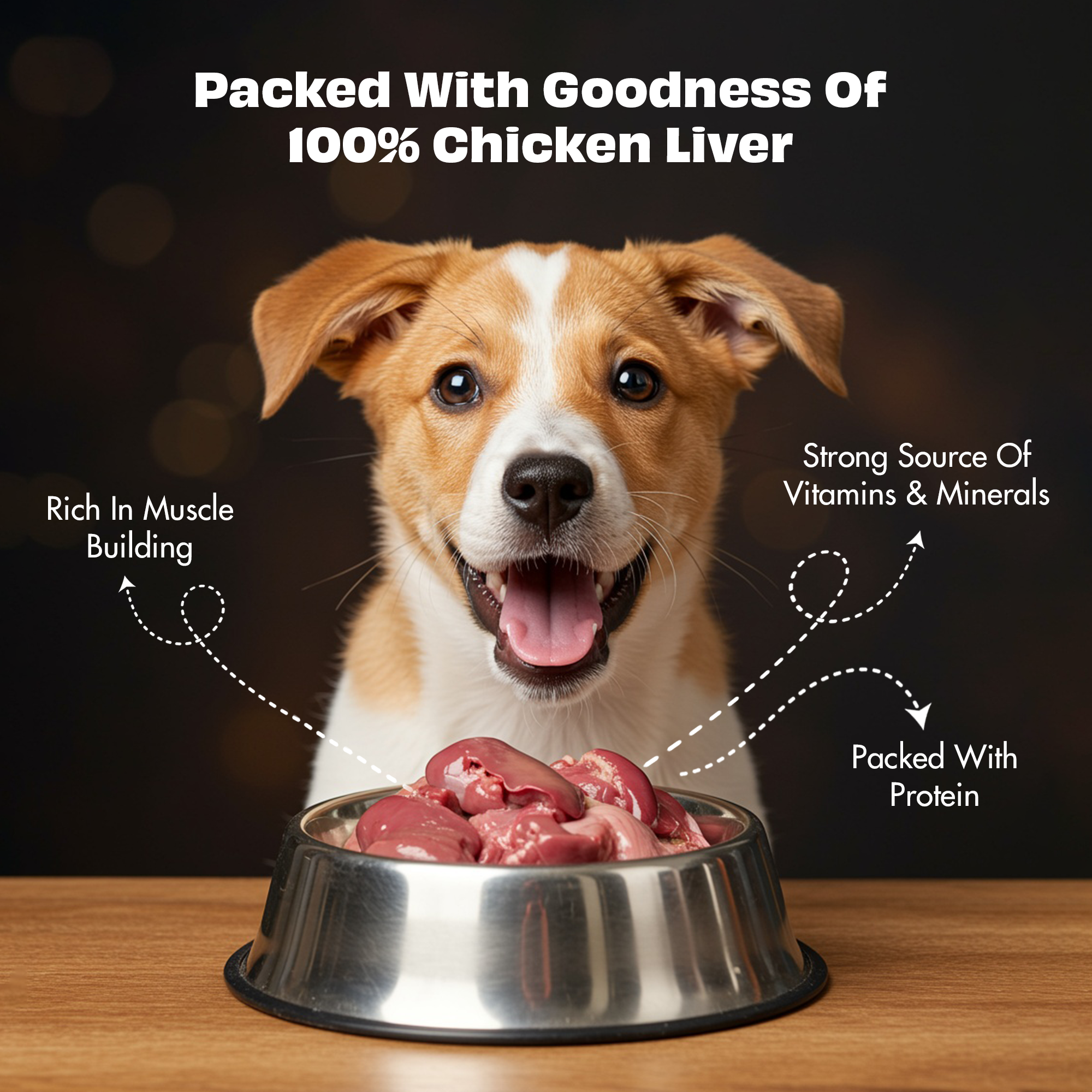 Pawfect Nature's Feast Freeze-Dried Chicken Liver Treats for Dogs | Nutrient-Rich for Vitality &amp; Immunity | 100% Natural | Grain-Free | High Protein | Training Treat (200g/7.05oz)