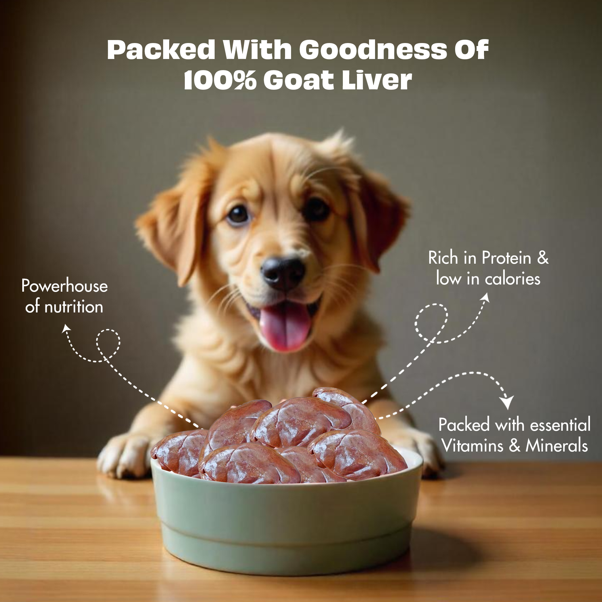Pawfect Nature's Feast Freeze-Dried Goat Liver Treats for Dogs| 100% Natural| Hypoallergenic| Easily Digestible| Grain-Free| Multifunctional| High Protein|Low Fat Training Treats(200g/7.05oz)