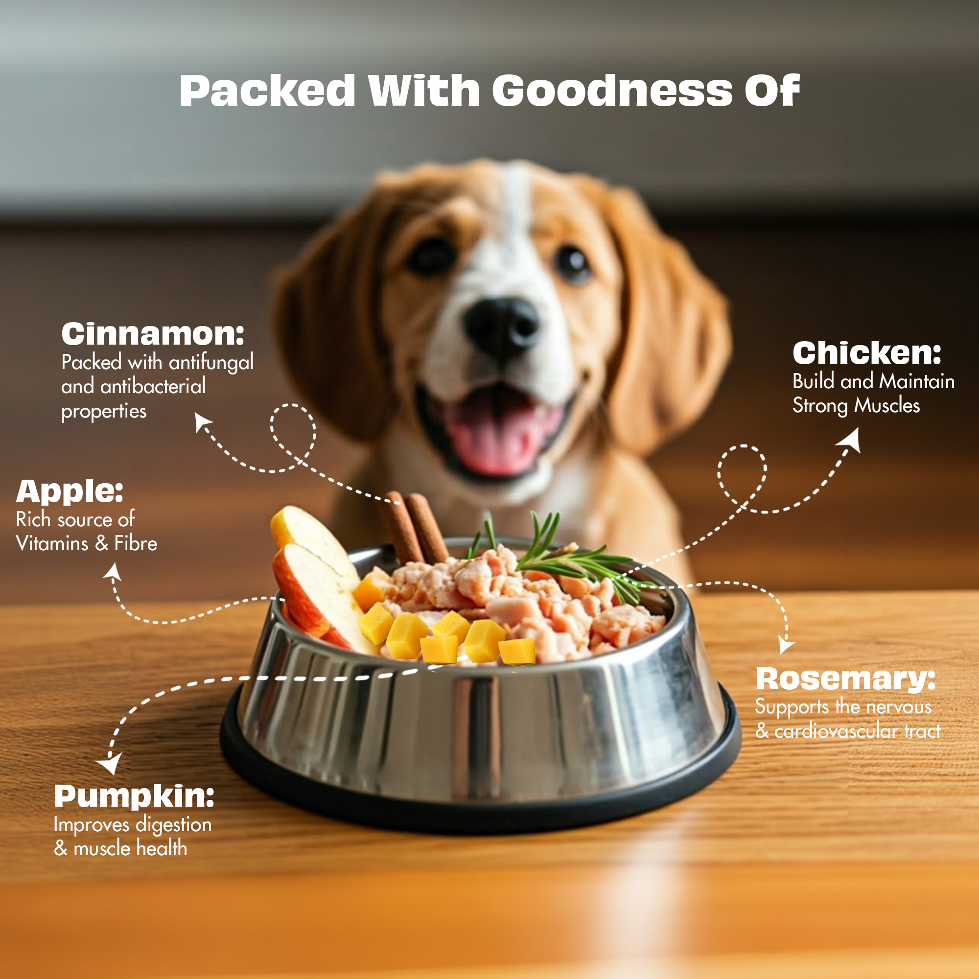 Pawfect Nature's Feast Pumpkin Spice Magic Freeze-Dried Chicken Treats for dogs | 80% Chicken, 20% Pumpkin Spice | Hypoallergenic | Grain-Free | Promotes Immunity | Supports Digestion (150g/5.29oz)
