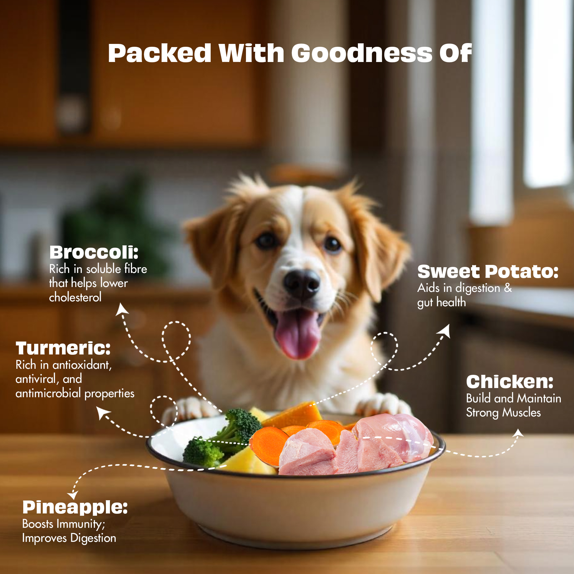 Pawfect Nature's Feast Tropical Twist Freeze-Dried Chicken treats for dogs|80% Chicken, 20% Tropical Fruits & Veggies|100% Natural| Grain-Free|High Protein Training Treat(50g/1.76oz)