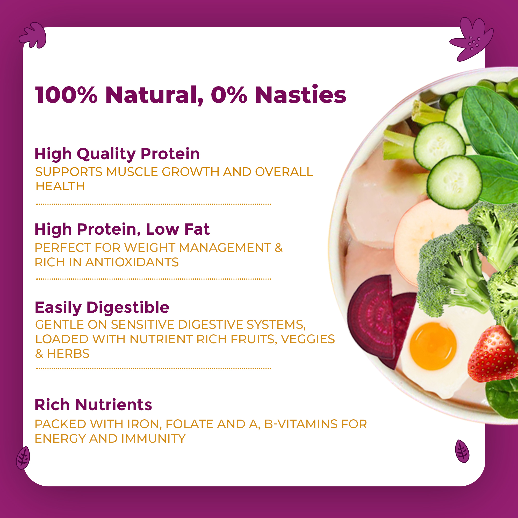 Pawfect Nature's Kitchen Freeze Dried Dog Food, Chicken | Complete and Balanced Meal | All-Natural | Grain Free | Healthy Topper or Treat | High Protein | Single source of protein