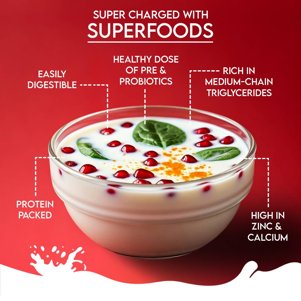 Pawfect Nature's Sip Goat Milk Powder with Pomegranate &amp; Cranberries| Easily Digestible| Pre &amp; Probiotics| Healthy Topper| Hydration Support