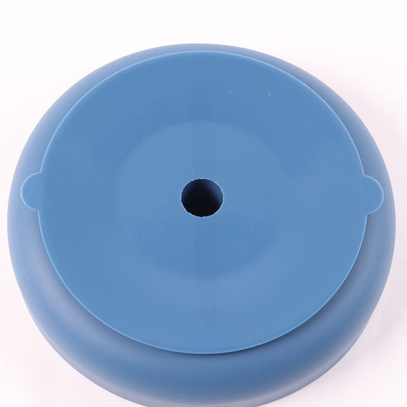 Portable Travel Colorful Food Grade Silicone Rubber Round Pet Cat Dog Food Bowls Feeding Slow Feeder Dog Bowl(10 Pack)