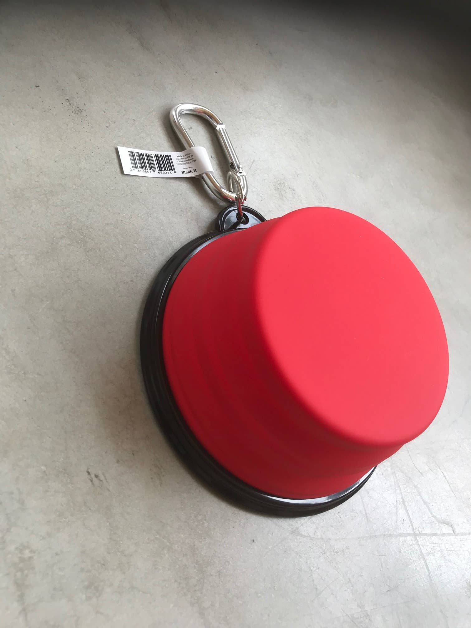 Red Travel Pet Bowl