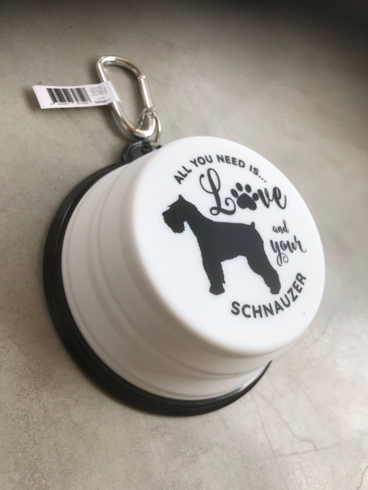 Schnauzer Travel Pet Bowl