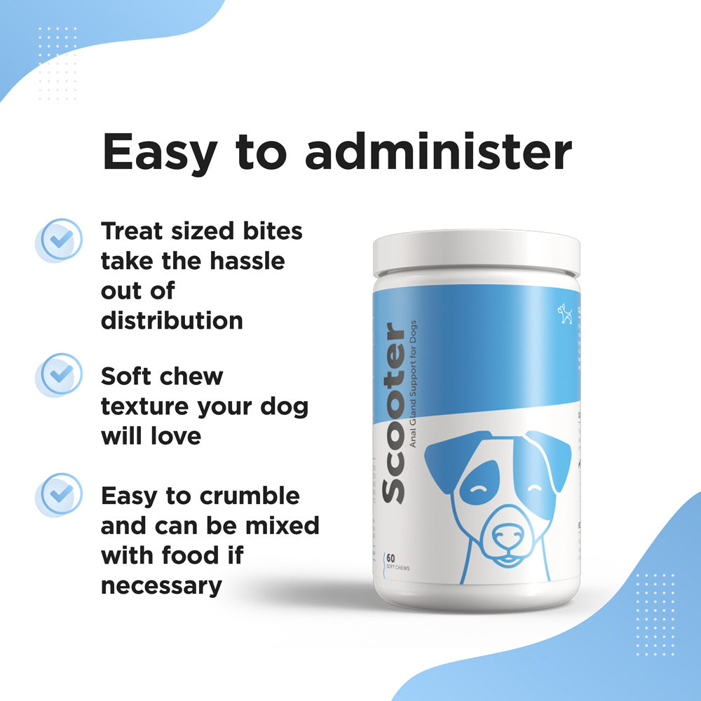 SCOOTER – Anal Gland Supplement for Dogs &amp; Puppies