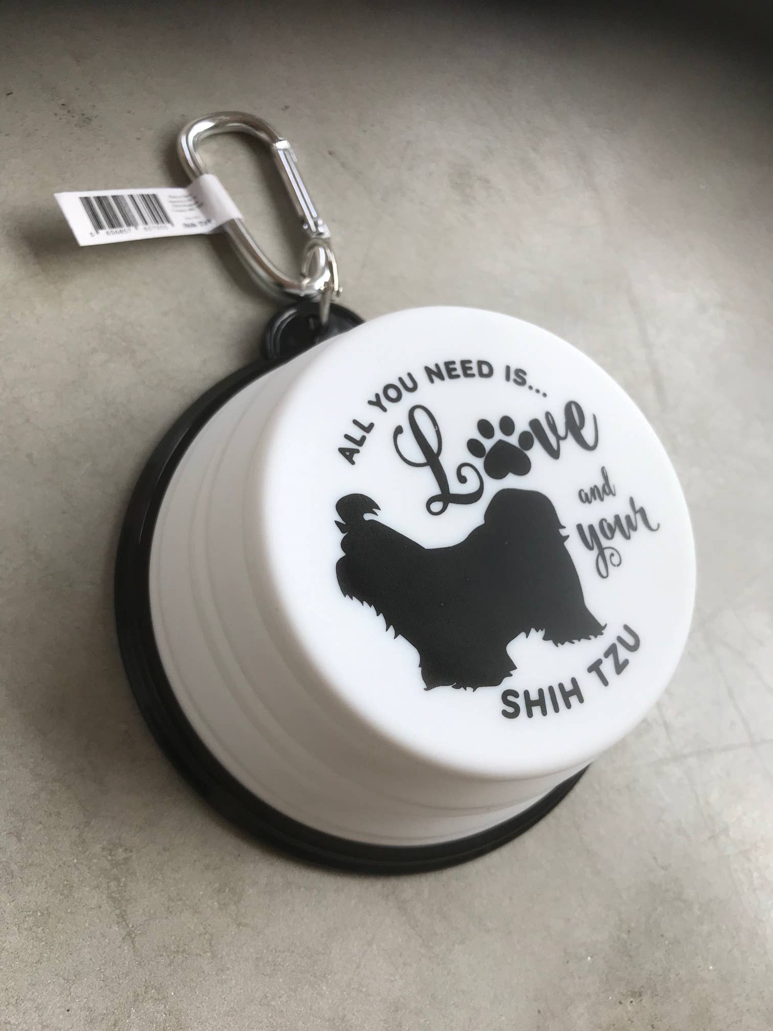 Shih Tzu Travel Pet Bowl