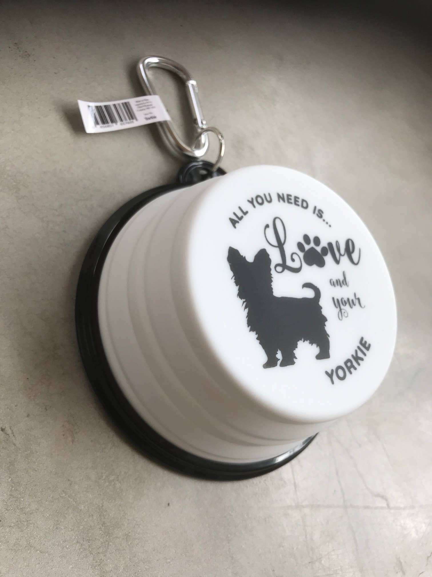 Yorkshire Terrier Travel Pet Bowl