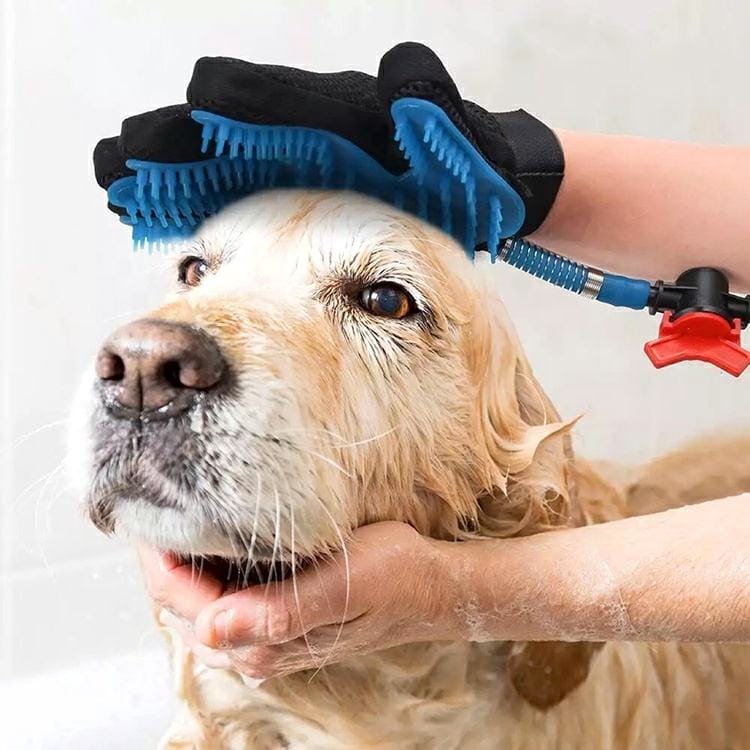 3 in 1 Glove Set for Pets Brush Shower Spray Hair remover Glove, Dog &amp; Cat Grooming and Bathing Glove Set, Pet Bathing Glove. Pet Massaging Glove.(10 Pack)